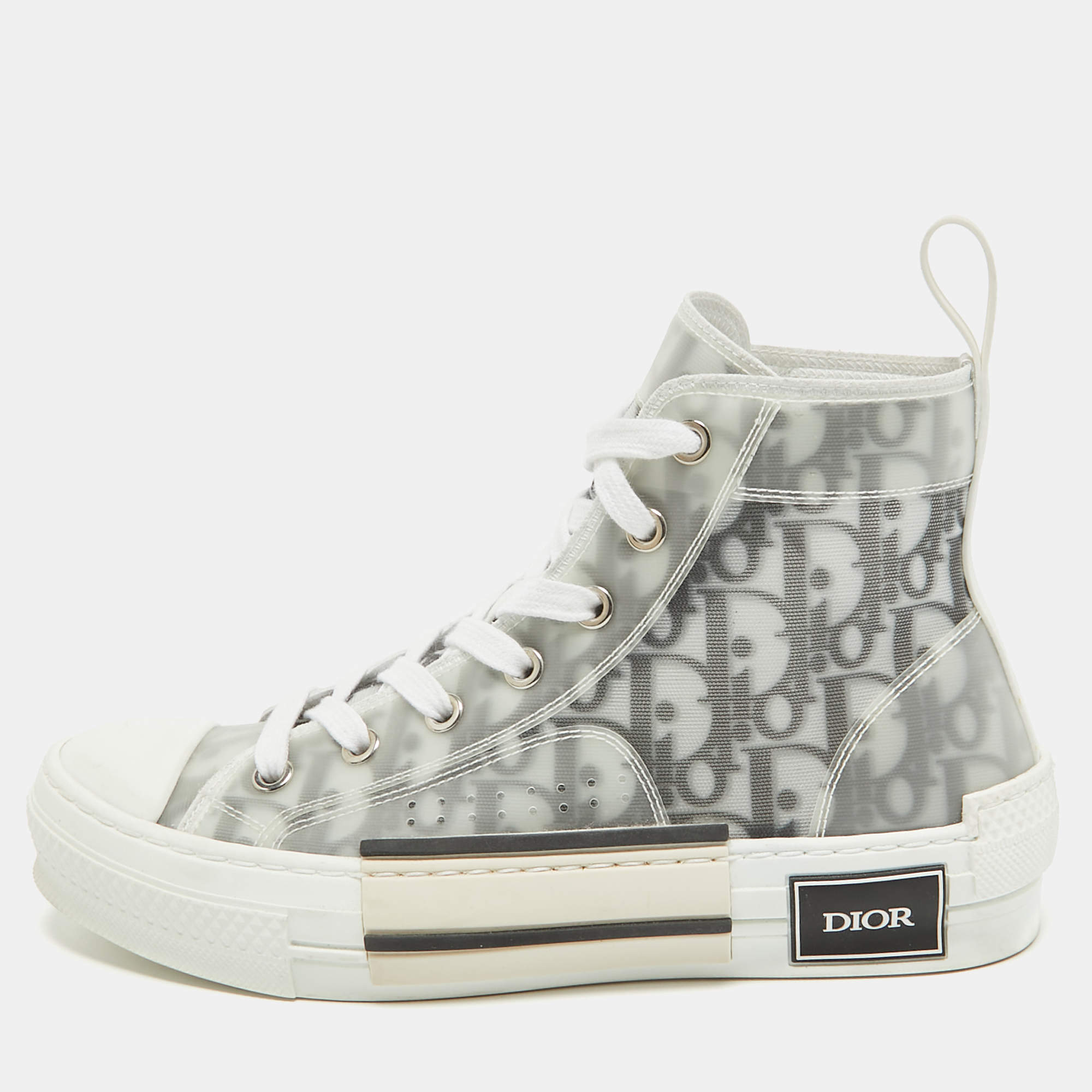 DIOR スニーカー36.5 DIOR Transparent Silver Vibe Sneakers SZ36.5
