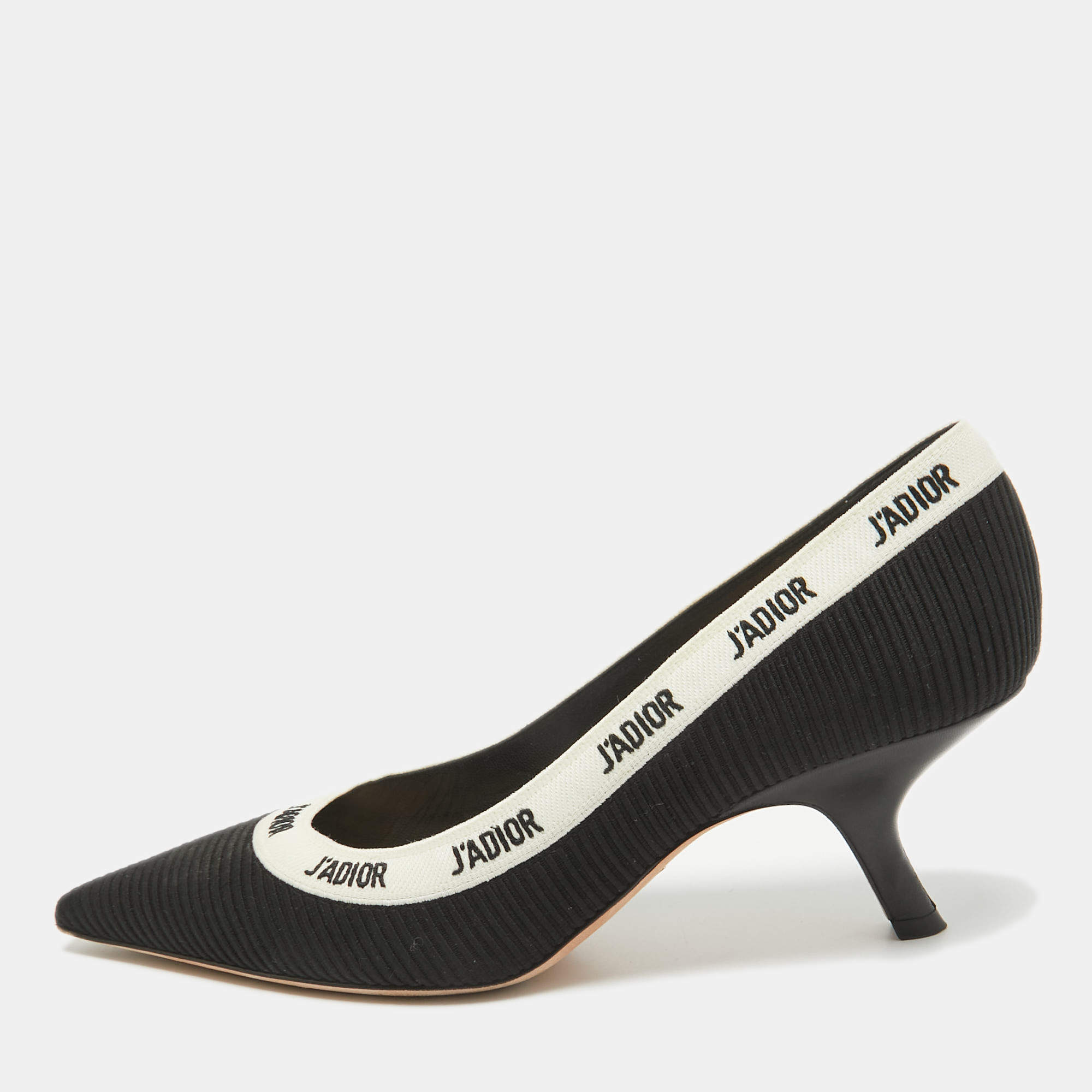 Dior Black Technical Fabric J'adior Pumps Size 38.5
