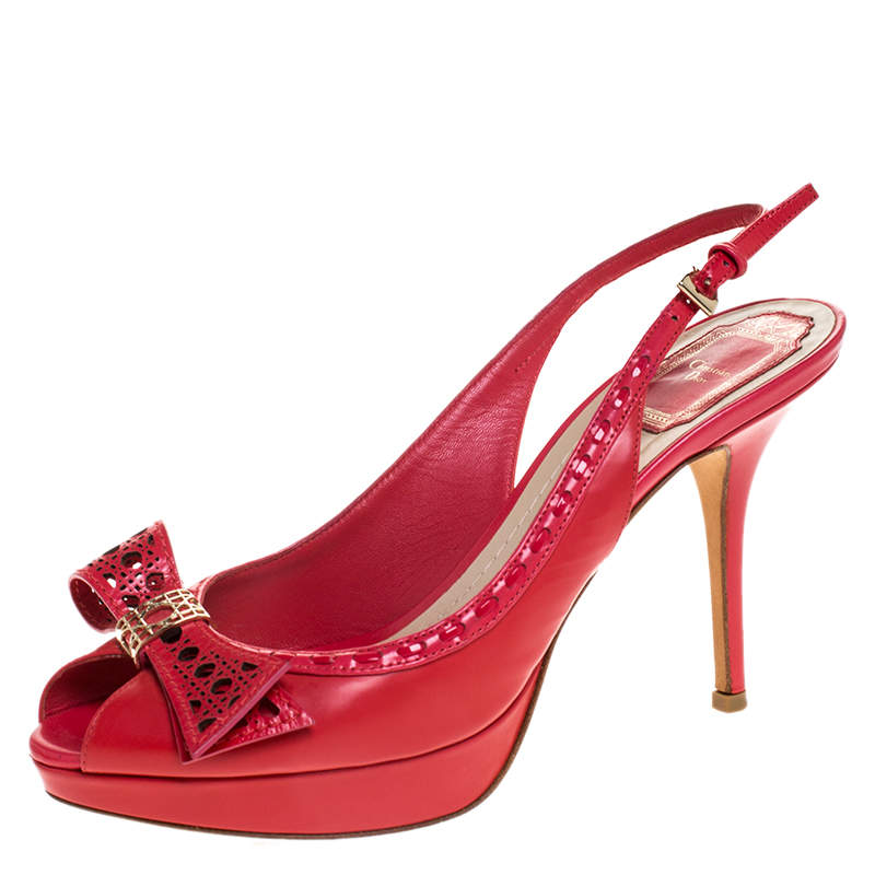 dior slingback pink