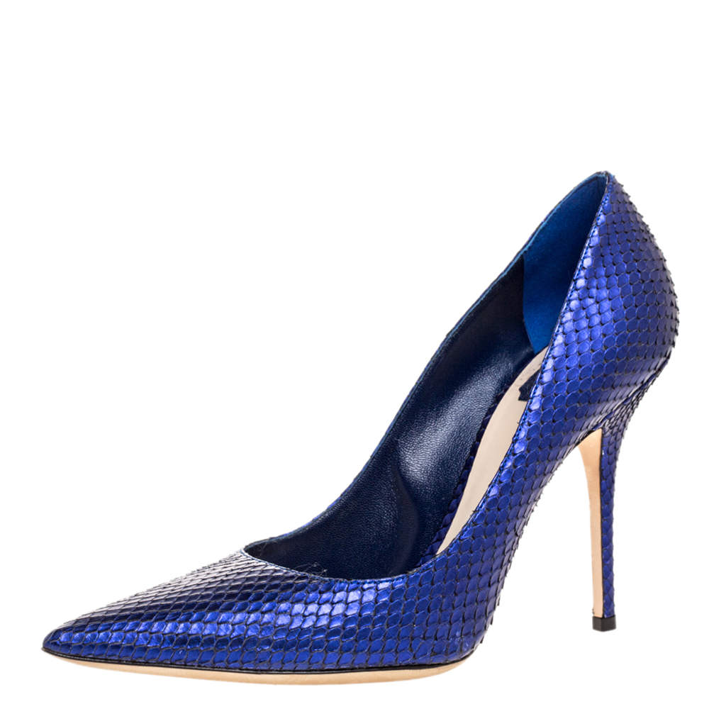 dior heels blue