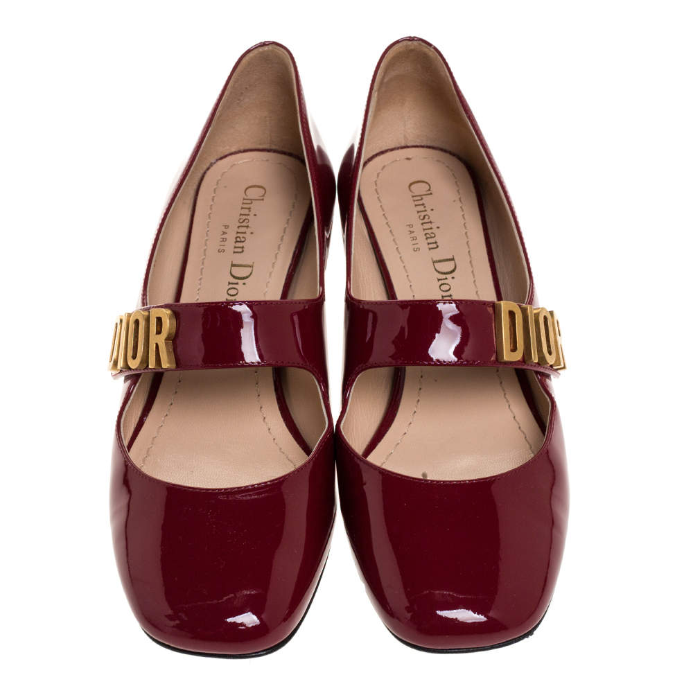 dior red mary janes