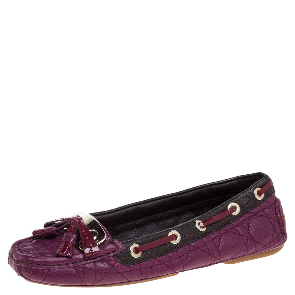 magenta loafers