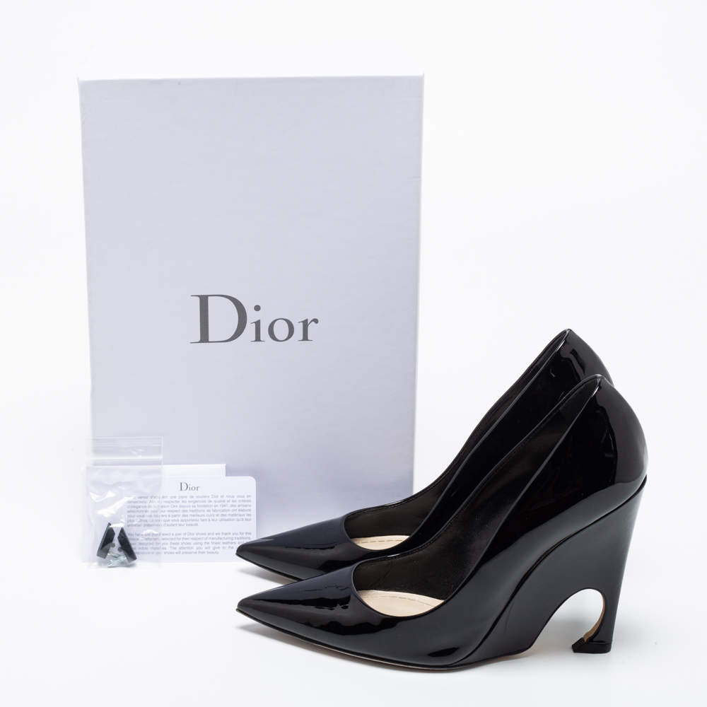 NEW CHRISTIAN DIOR SHOES PATENT LEATHER PUMPS 39 BLACK PUMPS SHOES  ref.797198 - Joli Closet