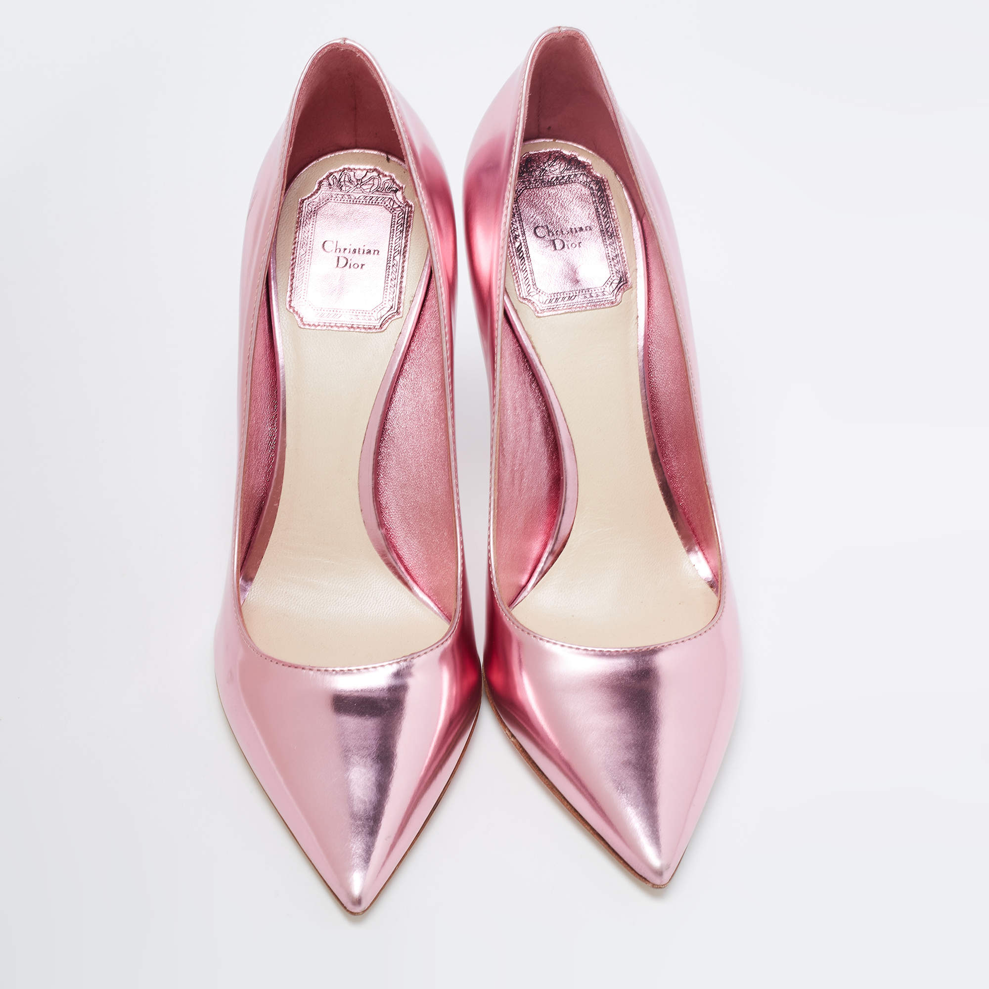 Christian hotsell Dior Pumps in Metallic Pink