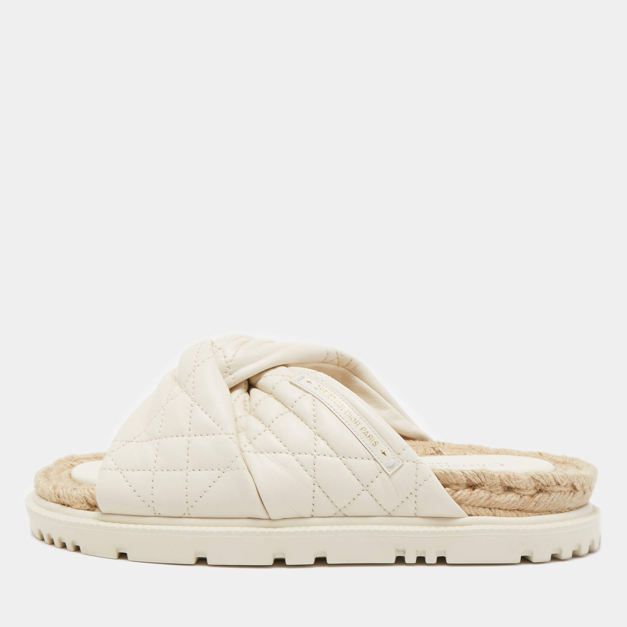 Dior slippers online white