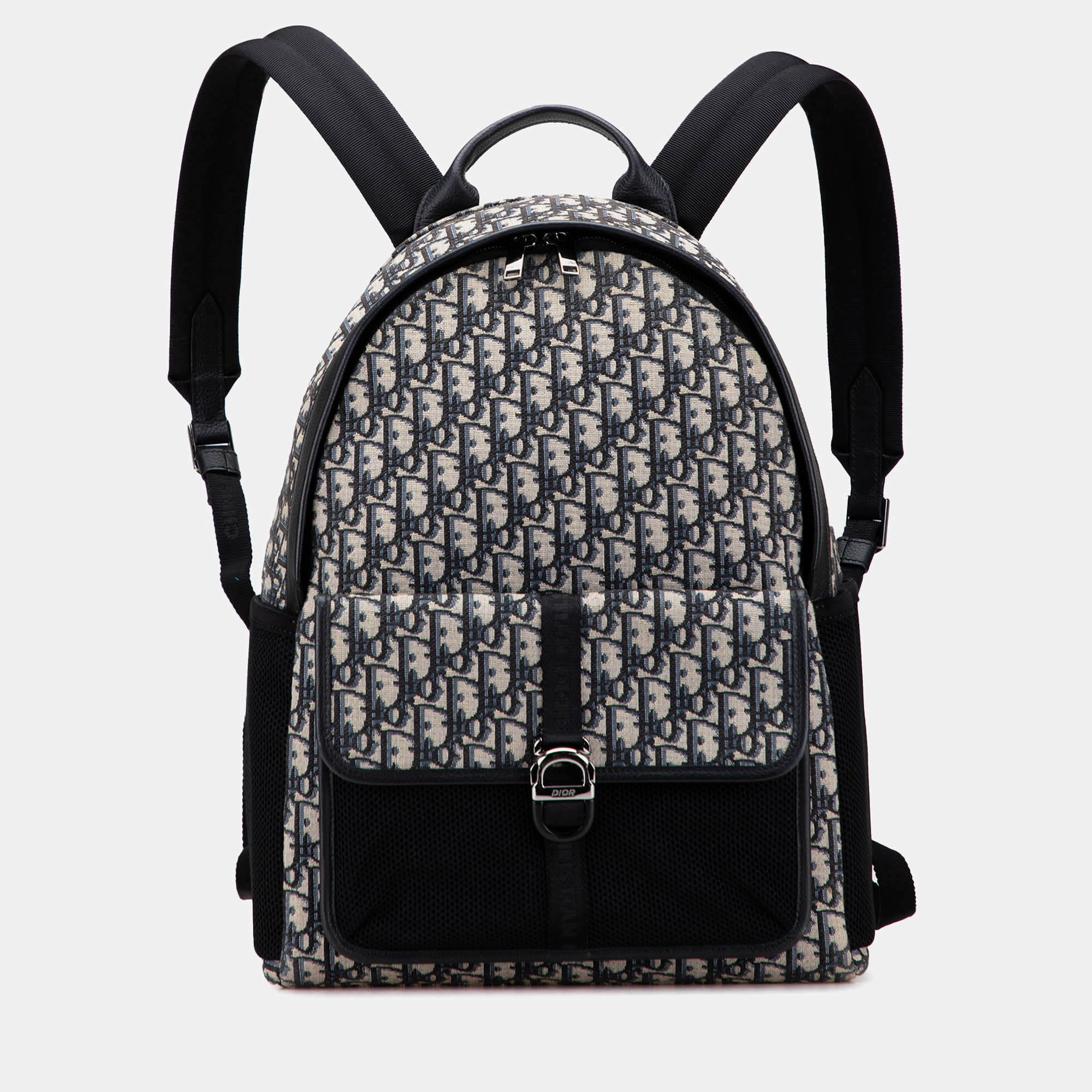 Pre Owned Dior Oblique Canvas 8 Backpack