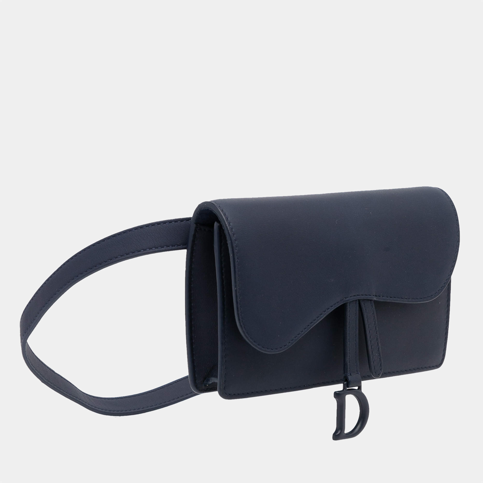 Saddle Nano Pouch Blue  Womens Dior Mini Bags & Belt Bags