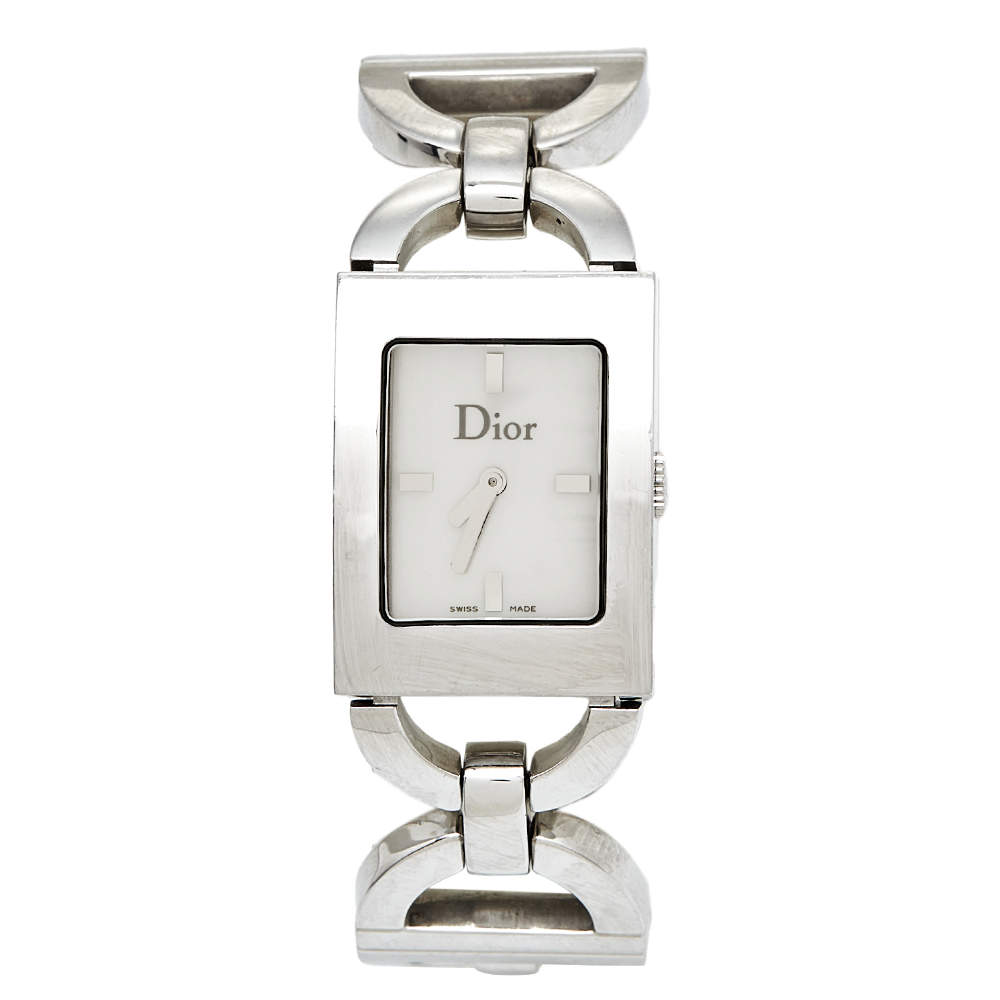 Dior Mother Of Pearl Stainless Steel Malice D78-109 Women's Wristwatch ...