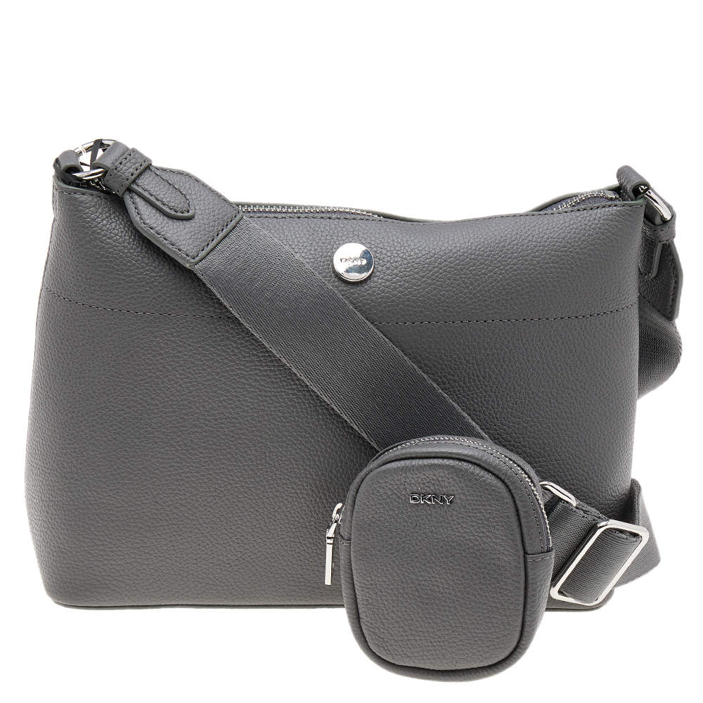 dkny grey crossbody bag