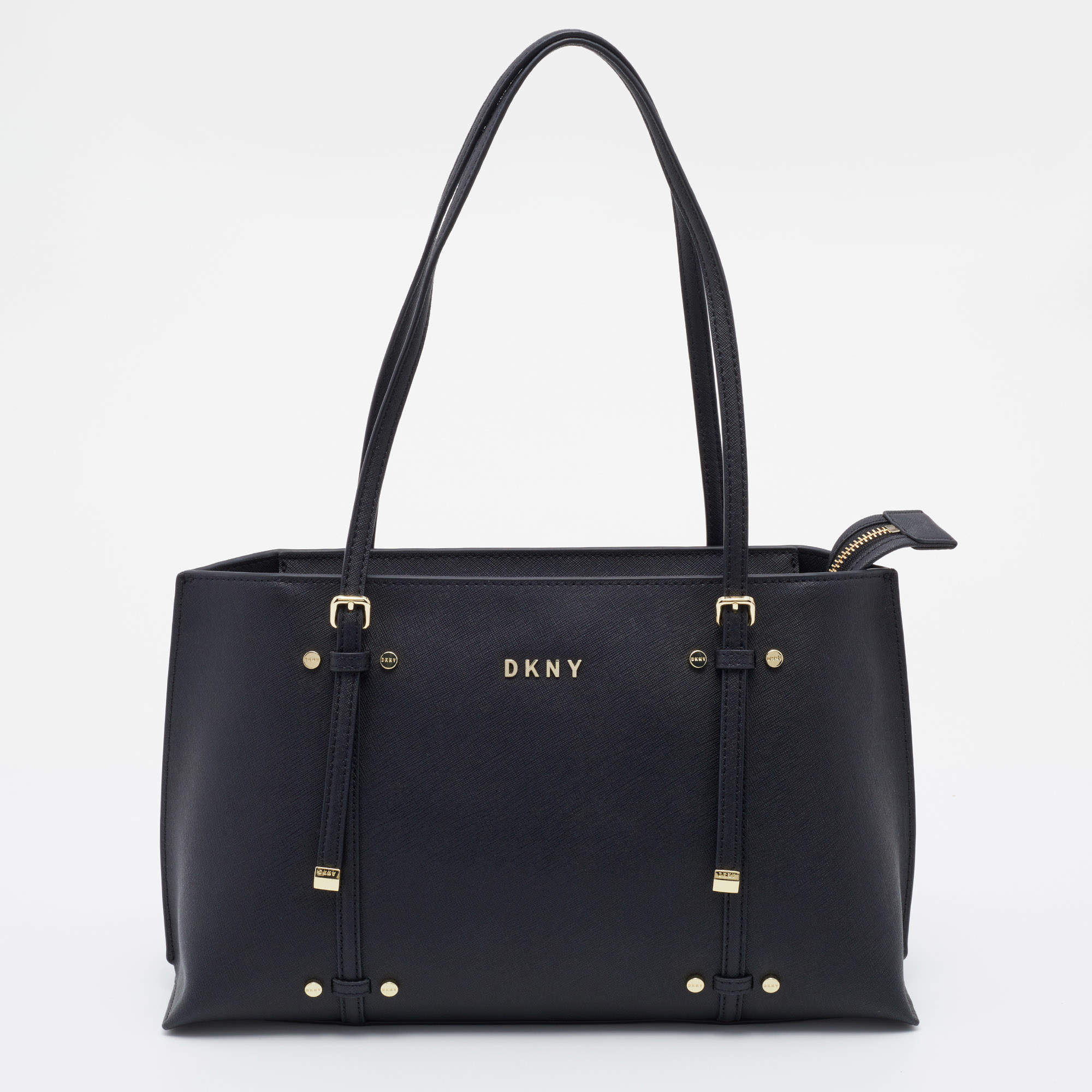 مملوكة مسبقًا DKNY Black Leather Tote
