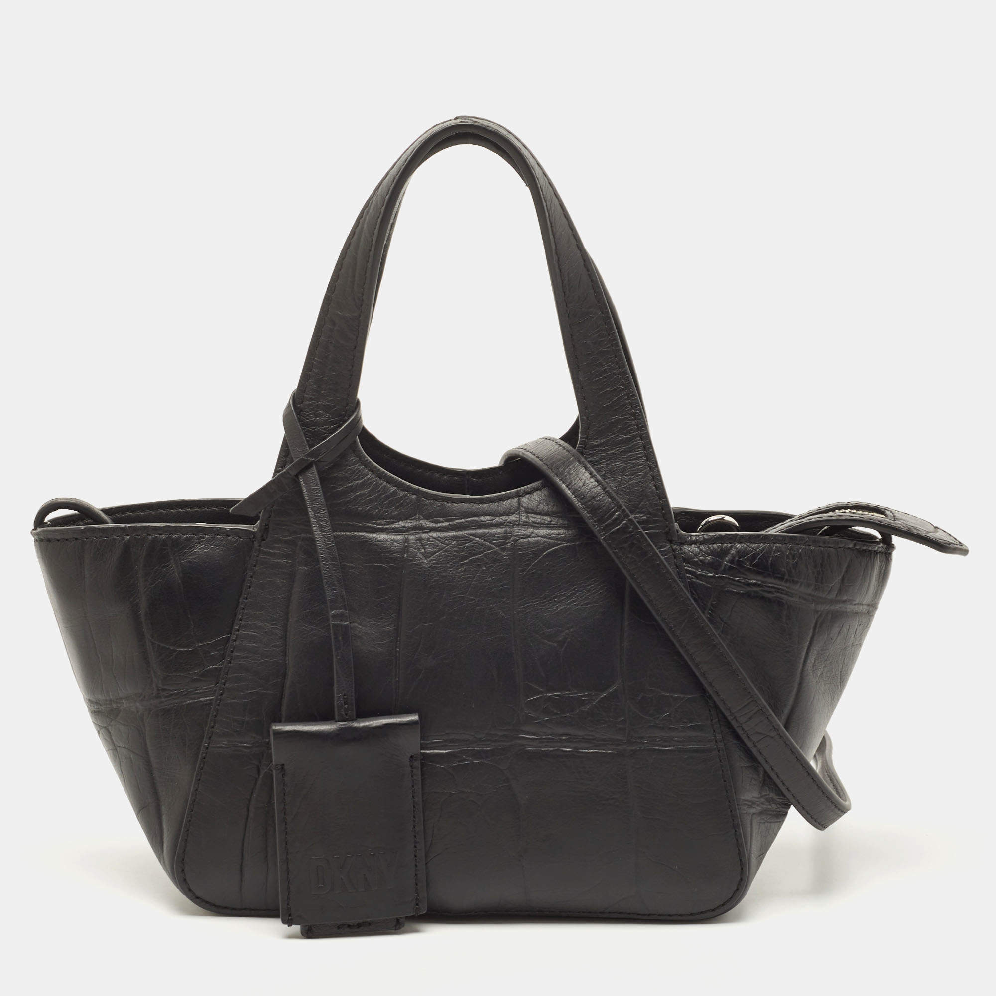 Dkny Women's The Mini Effortless Tote in Brown Leather