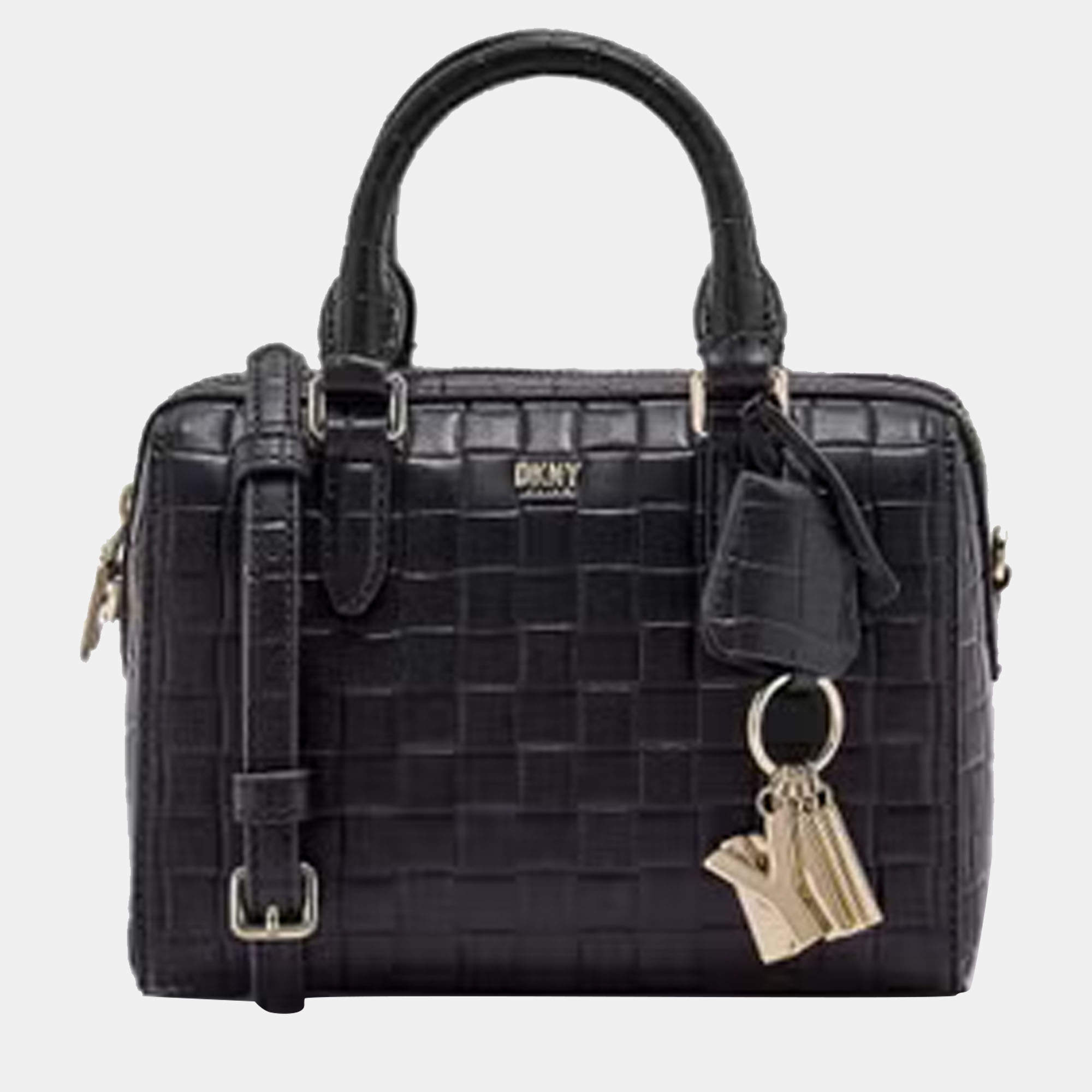 Dkny black satchel bag hot sale