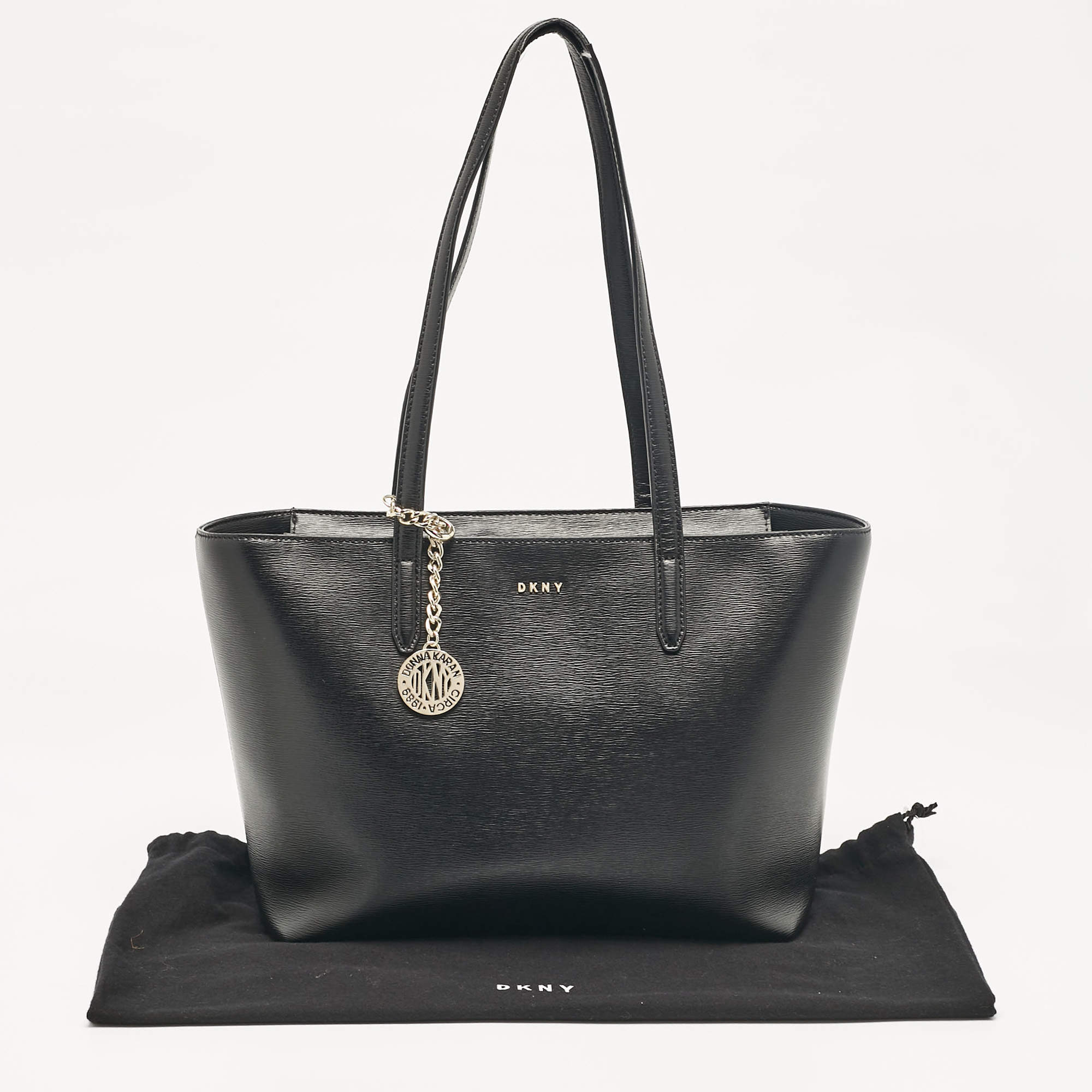 DKNY Black Leather Medium Bryant Tote Dkny TLC