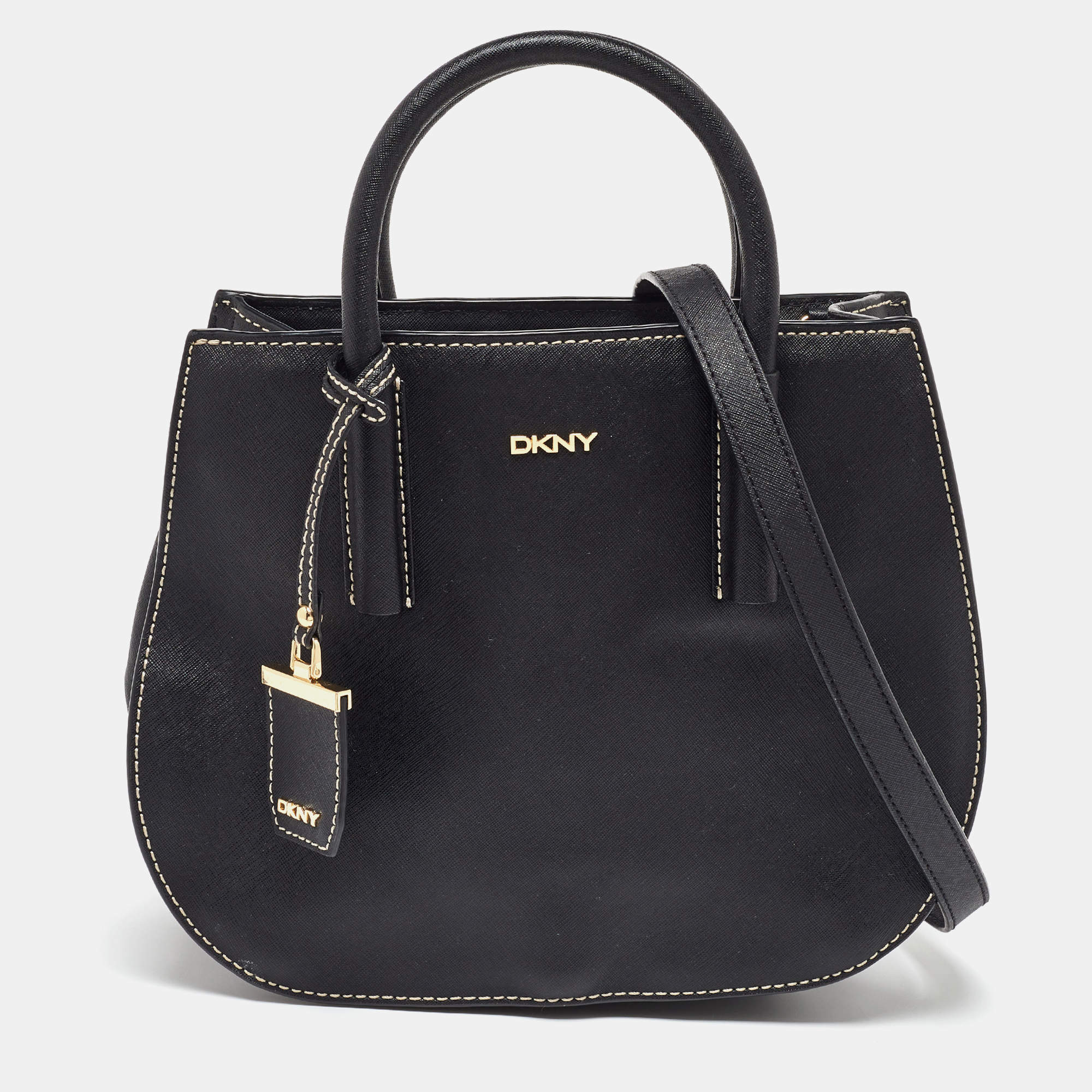 DKNY Black Saffiano Leather Tote