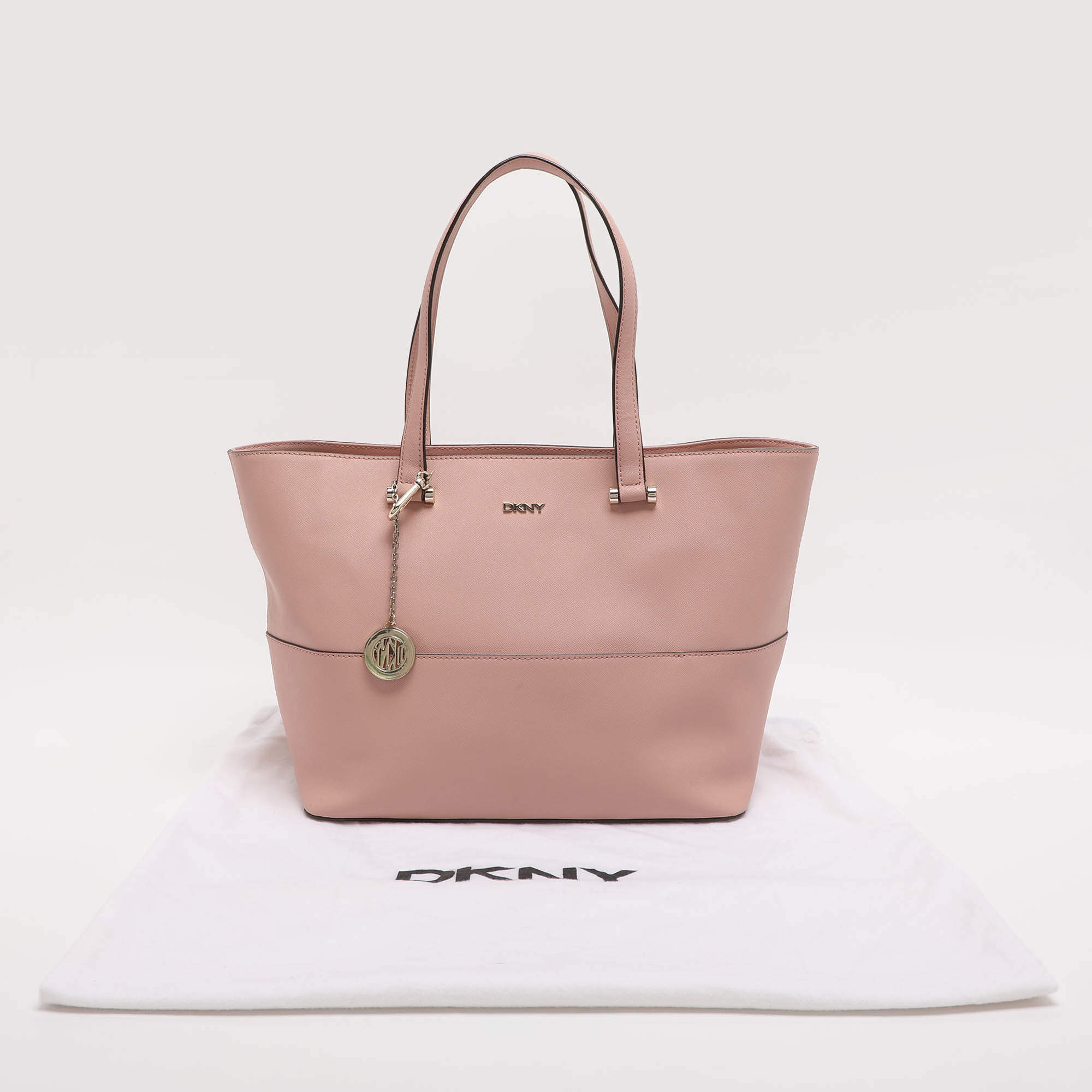 【DKNY】DARK BROWN LEATHER TOTE BAG 757B $_32.JPG?set_id=880000500F