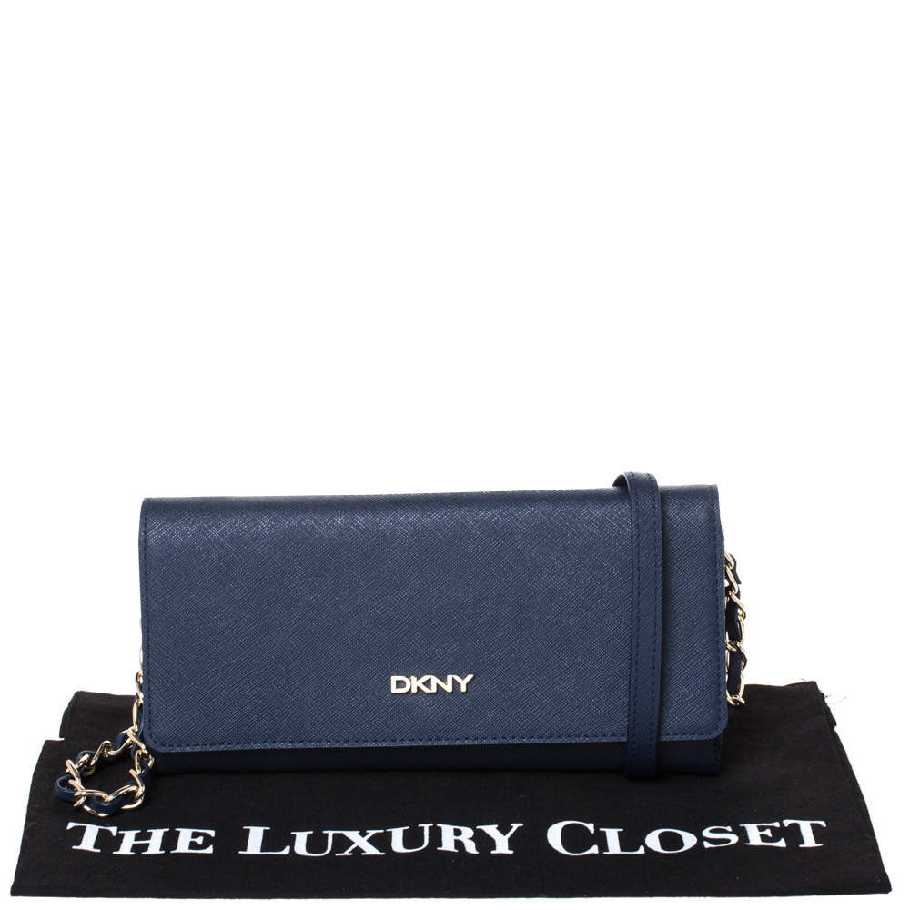 dkny wallet blue