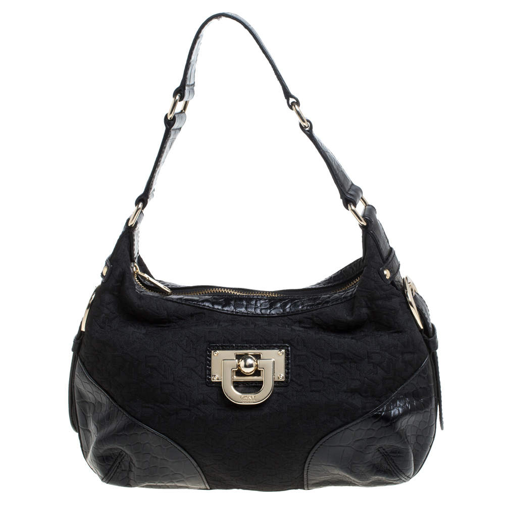 Dkny black discount hobo bag