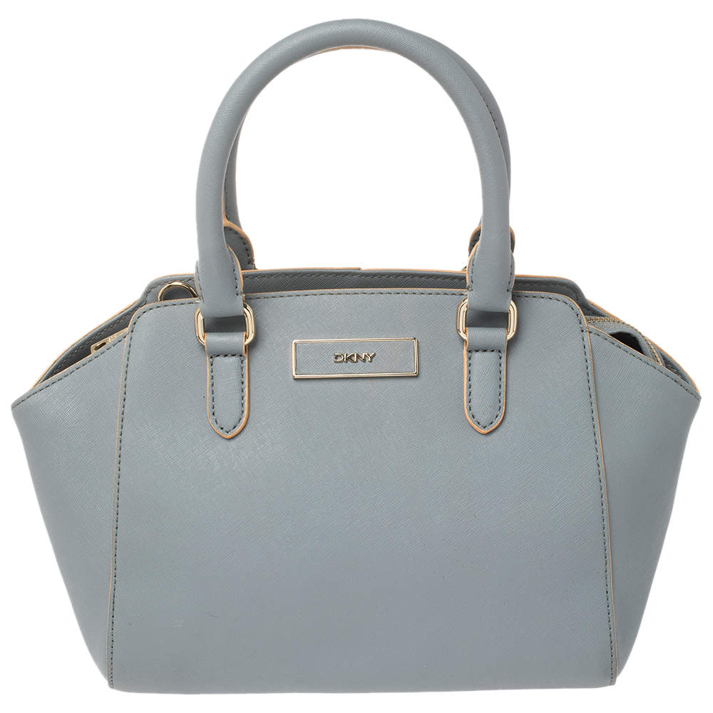 Pre Owned Dkny Blue Leather Chelsea Satchel
