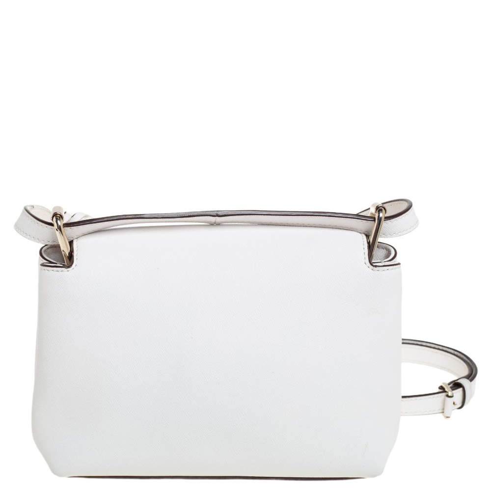 Leather crossbody bag Dkny White in Leather - 27411751