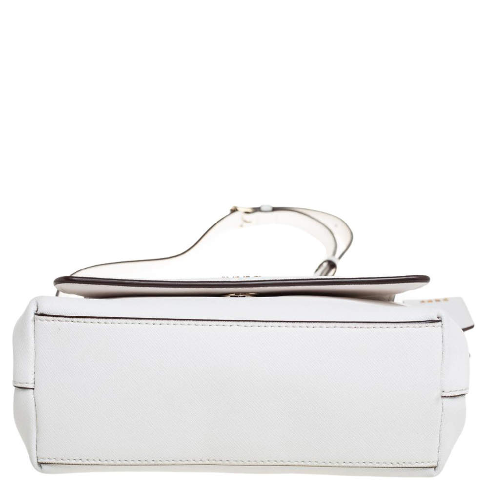 Leather handbag Dkny White in Leather - 31210086