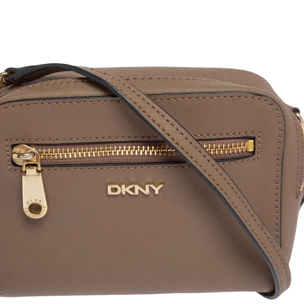 Leather crossbody bag Dkny Beige in Leather - 15835494