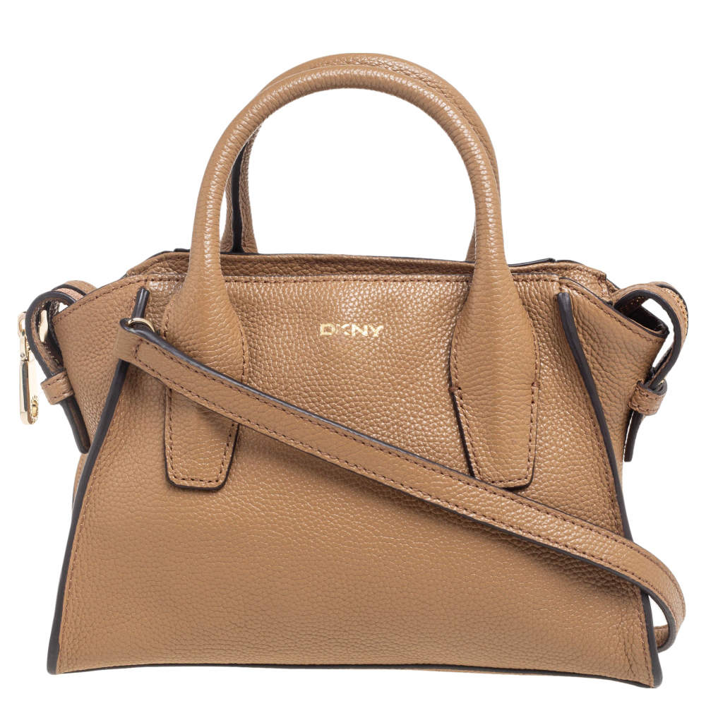 Pre Owned DKNY Brown Leather Chelsea Satchel