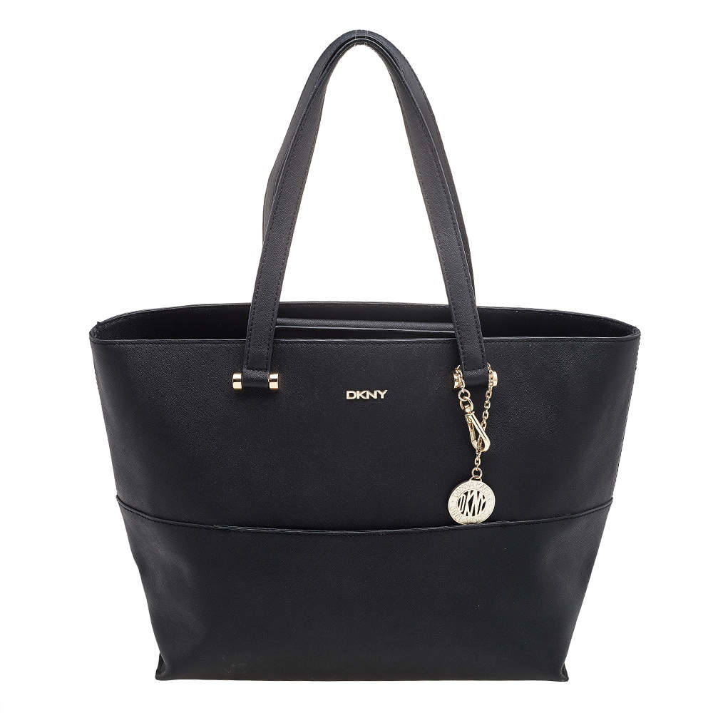 DKNY Black Leather Tote