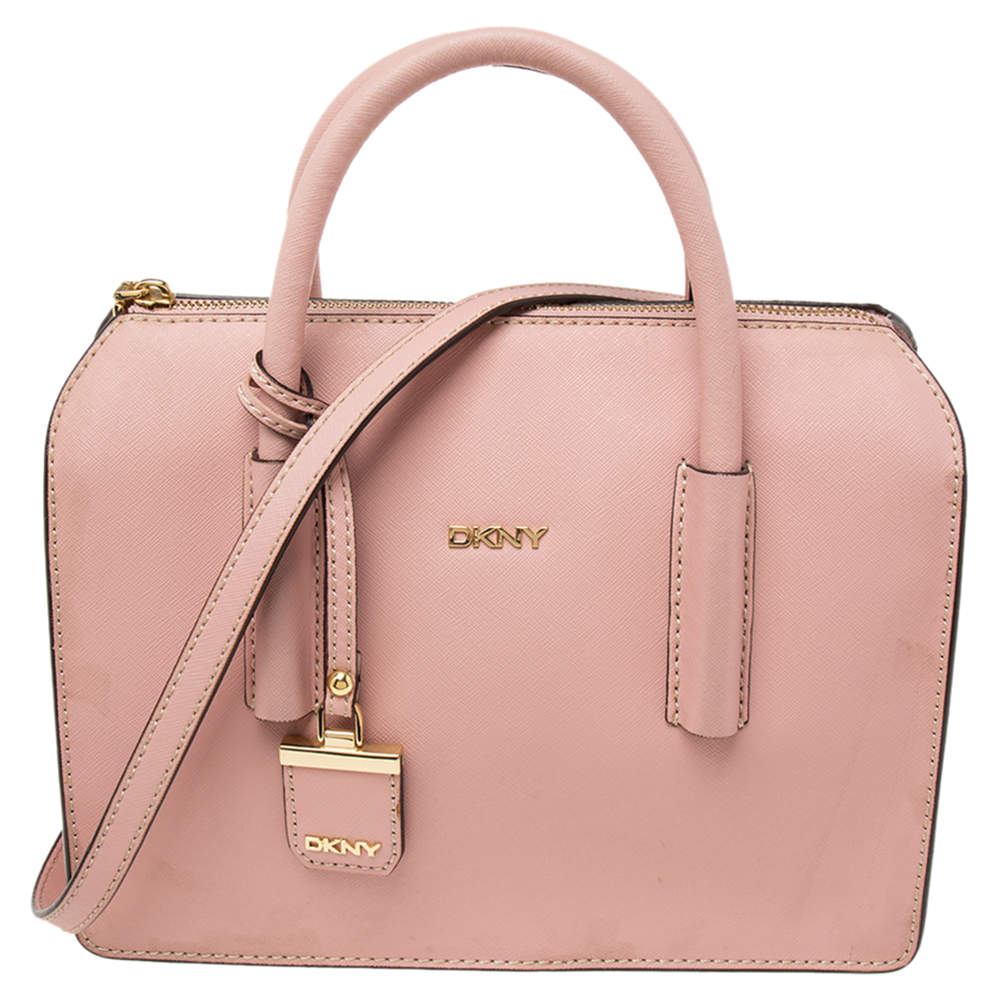 Pre Owned حقيبة يد توتس دي كي إن واي براينت جلد وردي