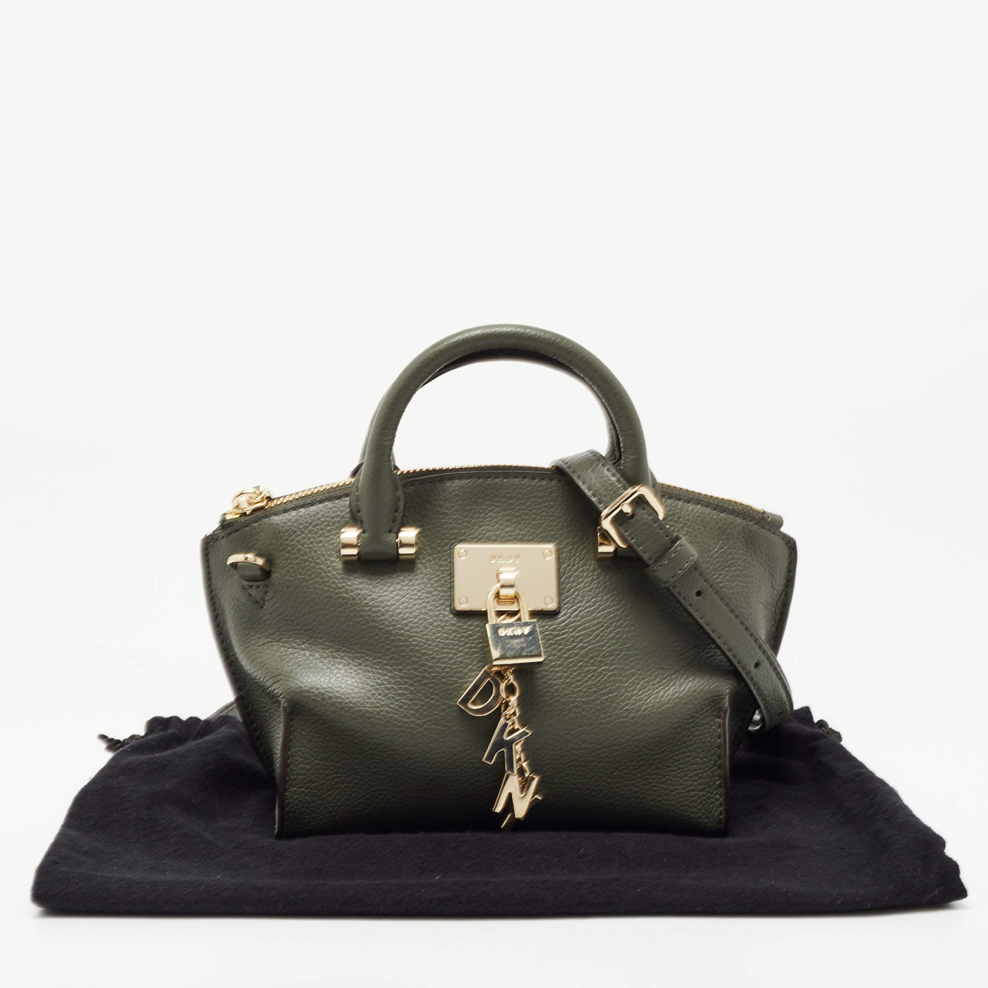 Elissa mini pebbled discount leather top zip satchel