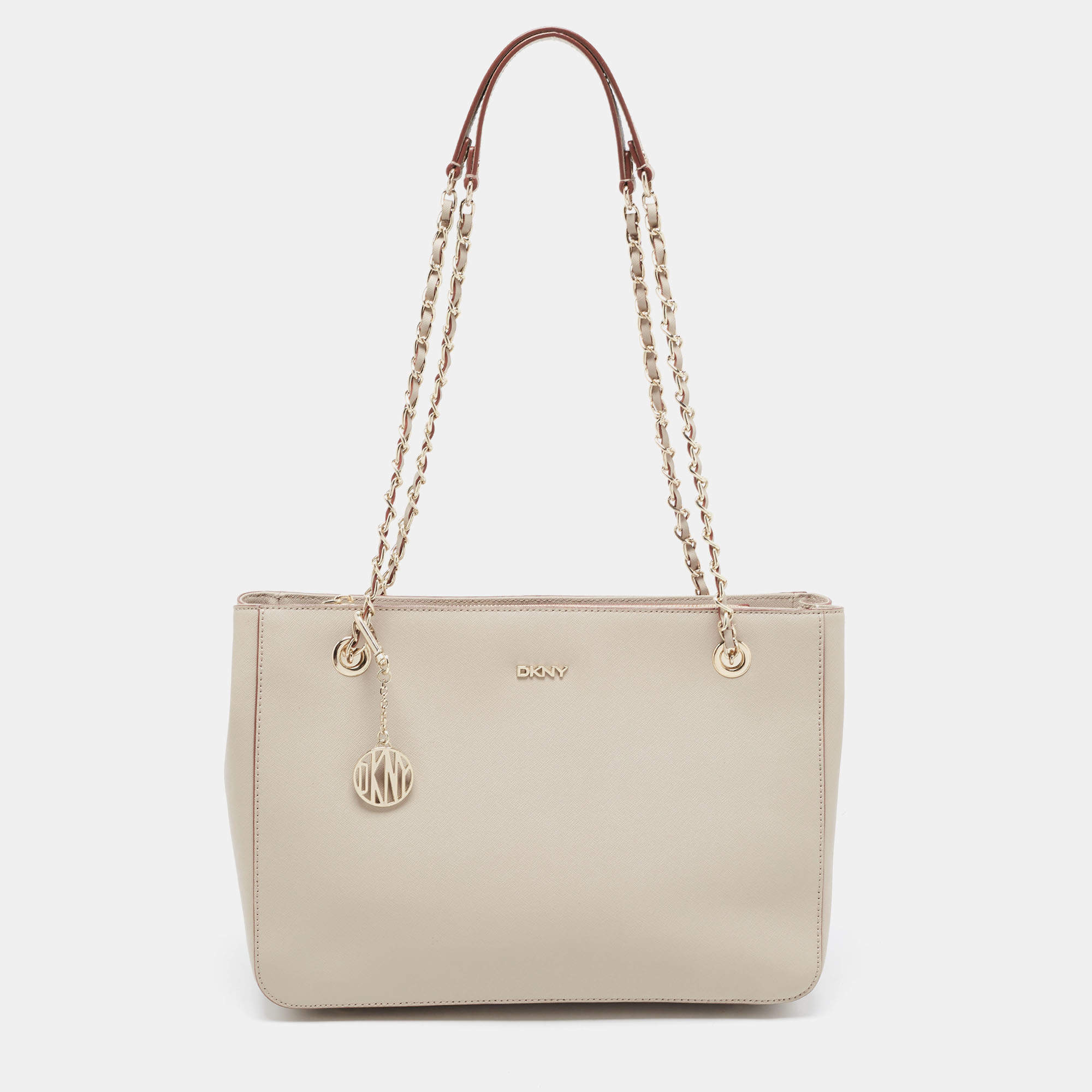 Dkny All Over Off White Tote Bag