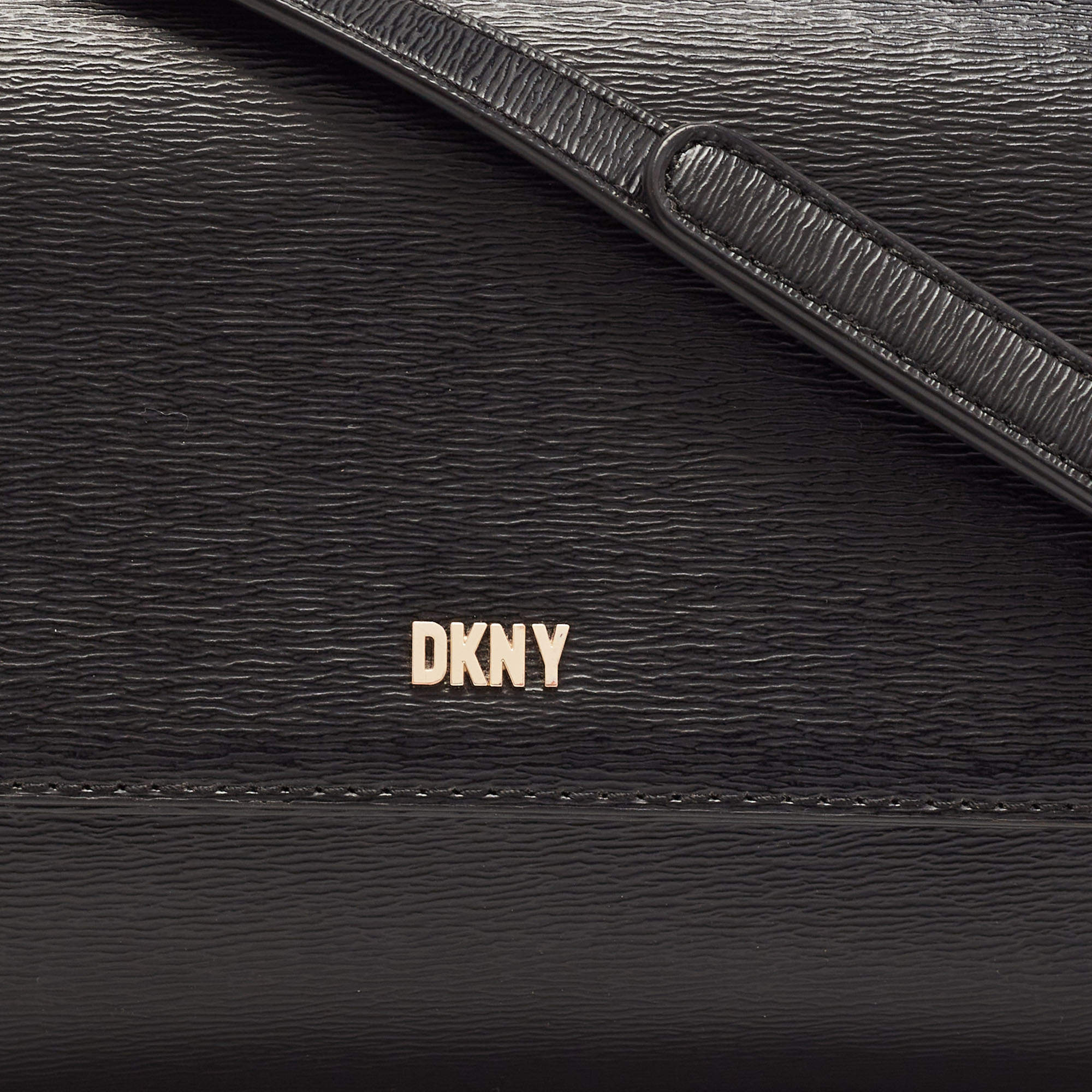 DKNY Bryant Medium Leather Flap Crossbody (BLACK), (RED), (WHITE