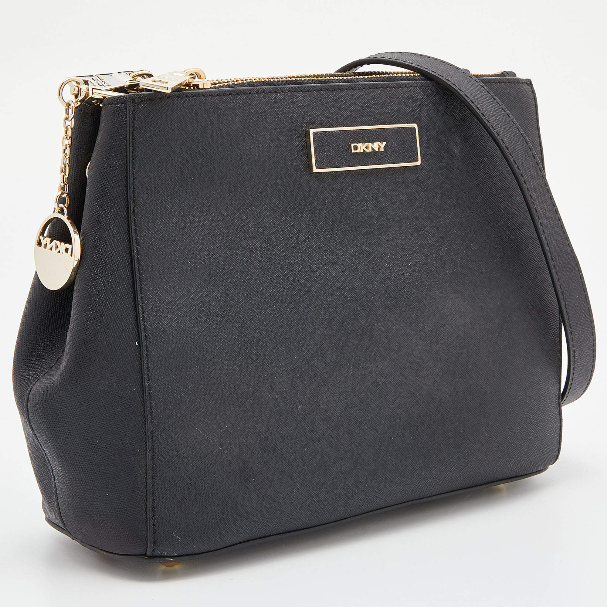 Grey DKNY Citi Saffiano deals Zip Satchel