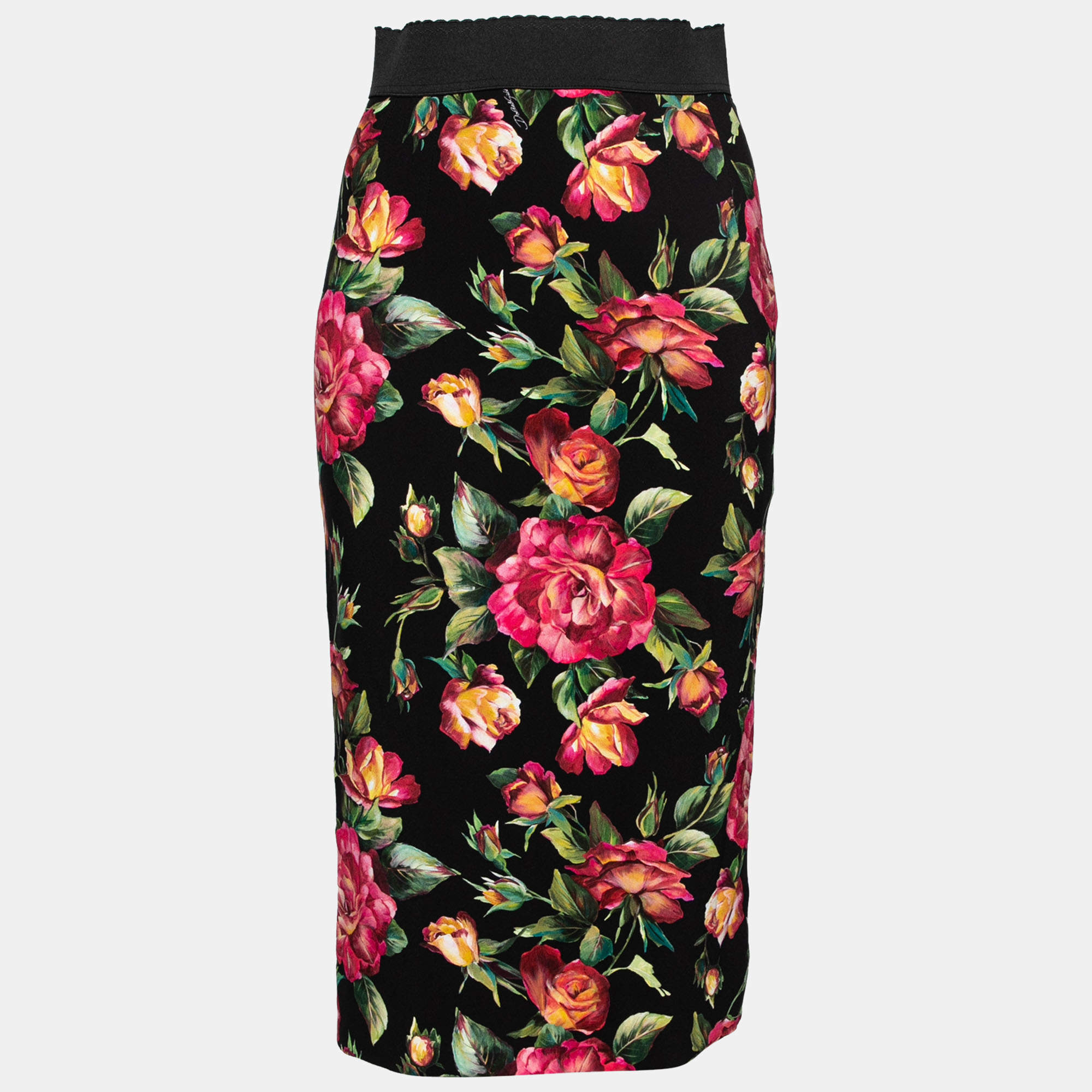 スカート DOLCE&GABBANA WOOL CREPE CALF-LENGTH PENCIL SKIRT Wool calf-length pencil skirt in Black for Women