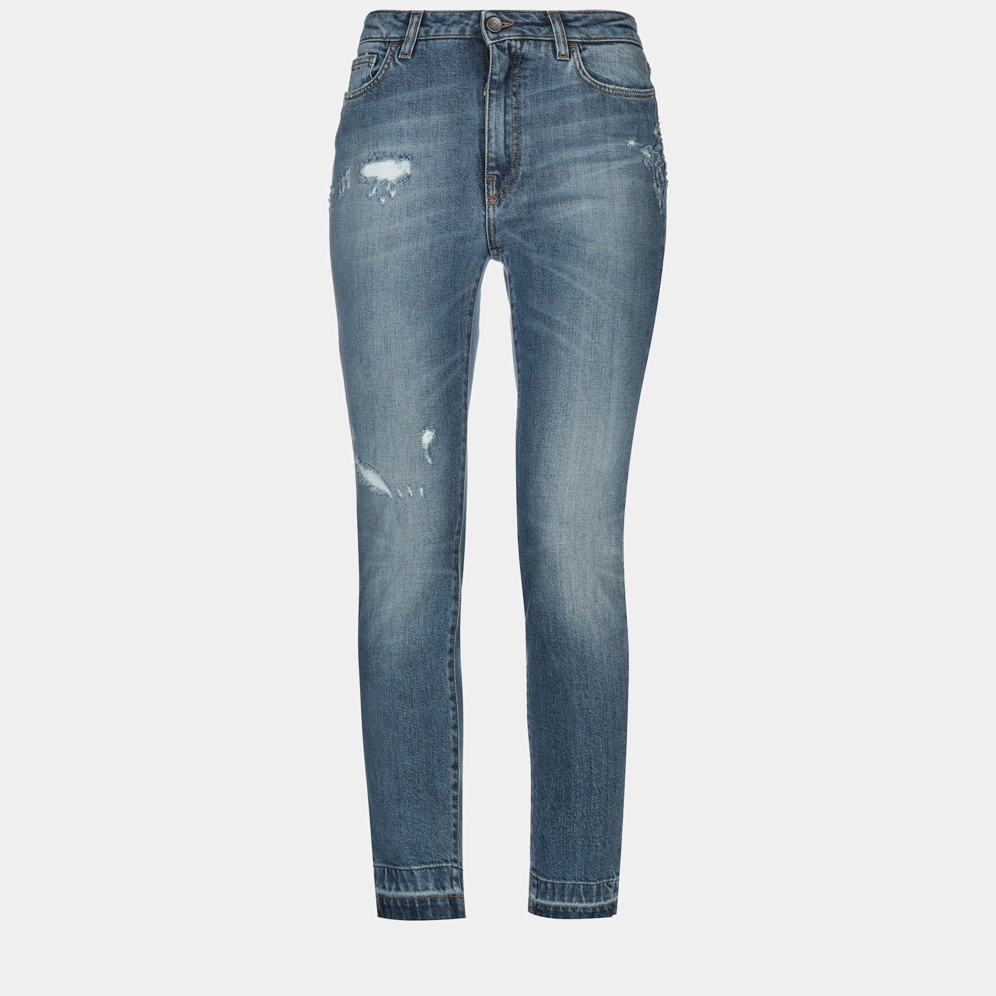 Pre Owned Dolce & Gabbana Cotton Jeans 46