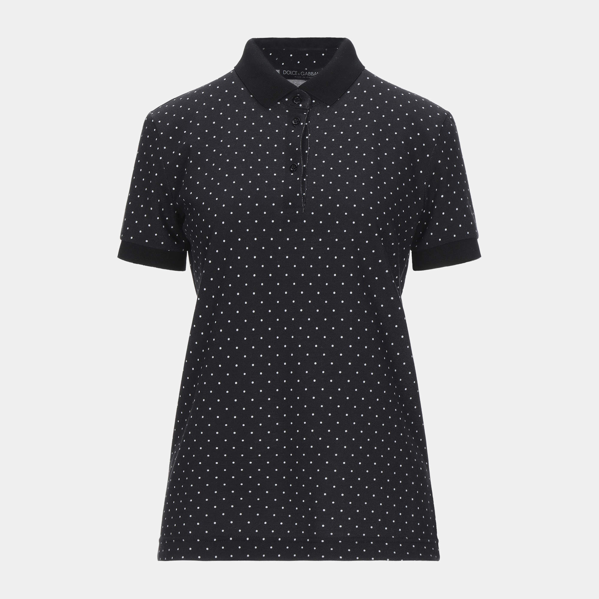 Pre Owned Dolce & Gabbana Cotton Polo Shirt 48