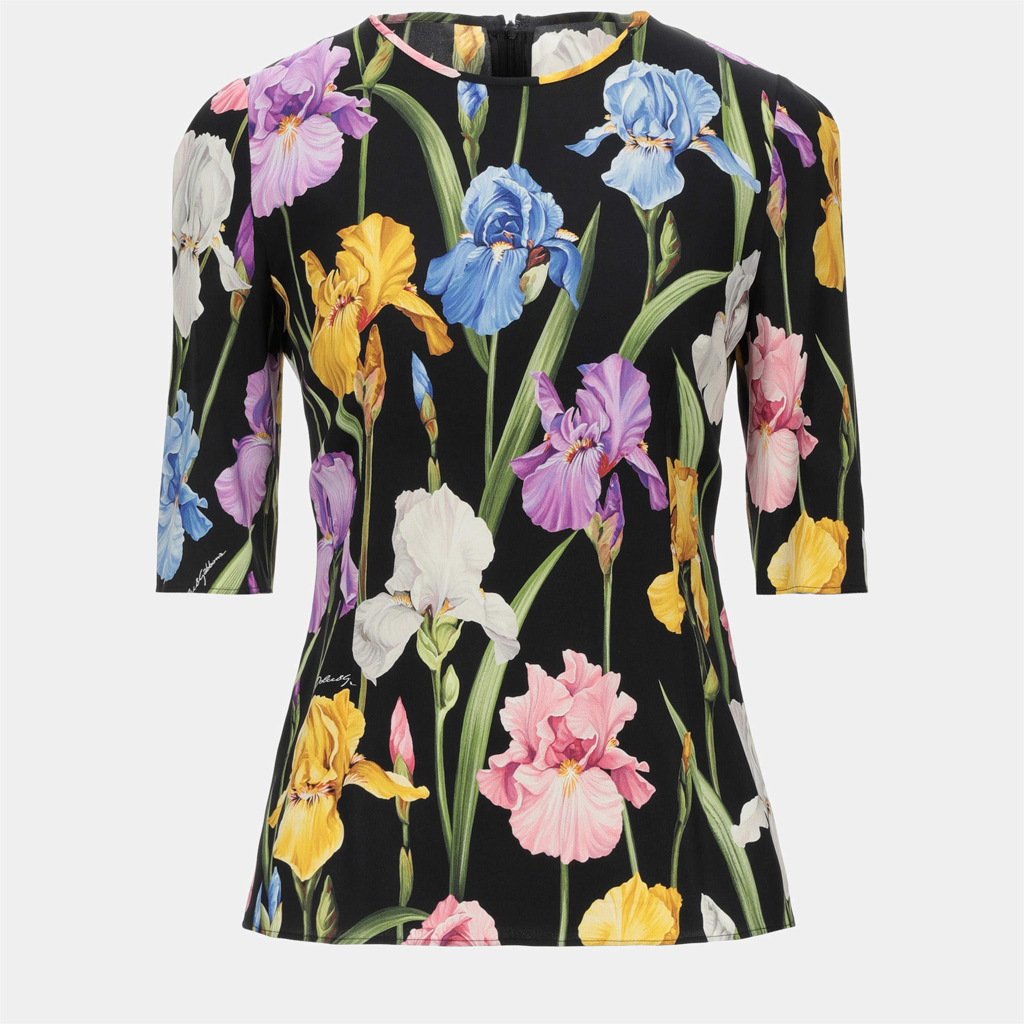 Pre Owned Dolce & Gabbana Silk Top 36