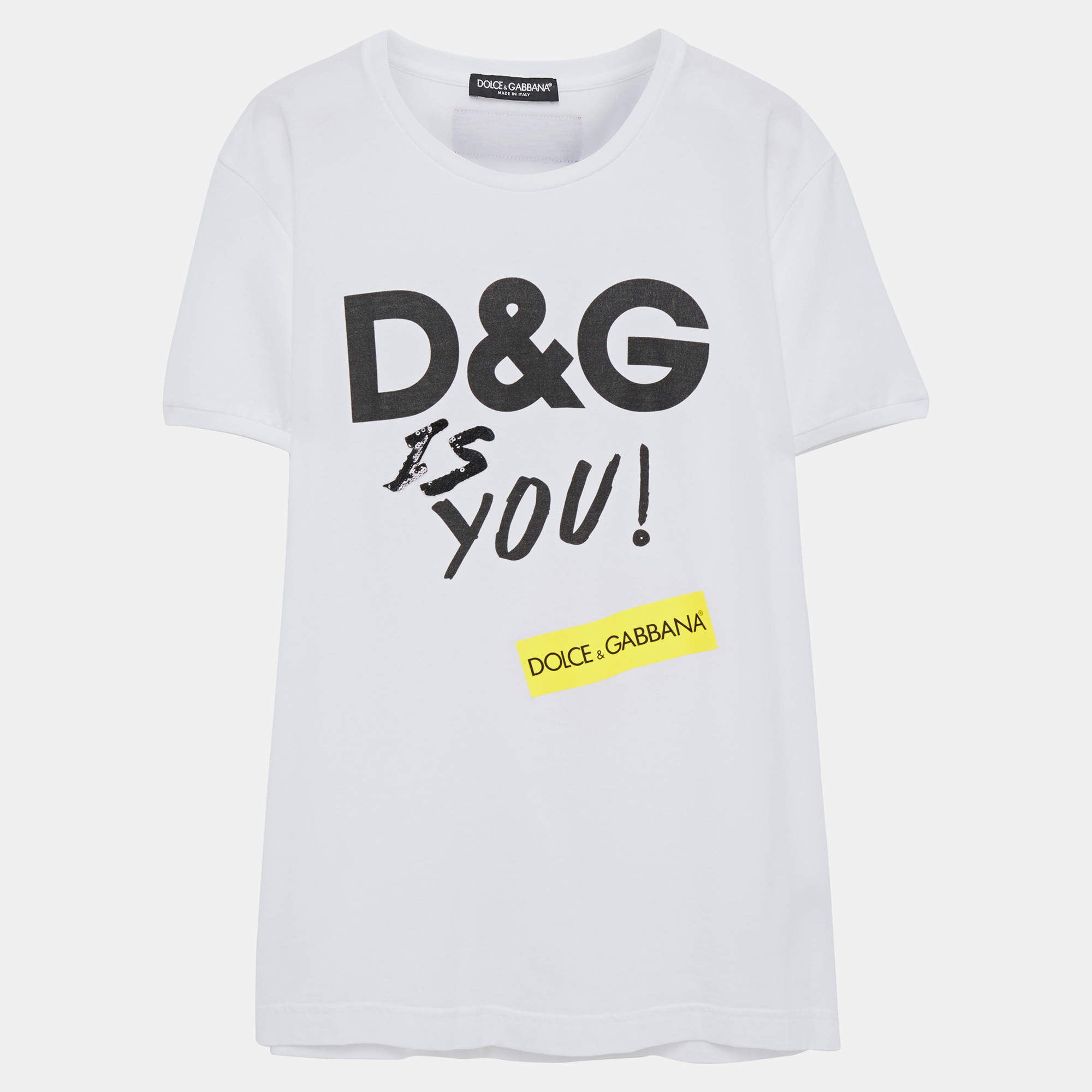 Pre Owned Dolce & Gabbana Cotton Short Sleeved T-shirt 38