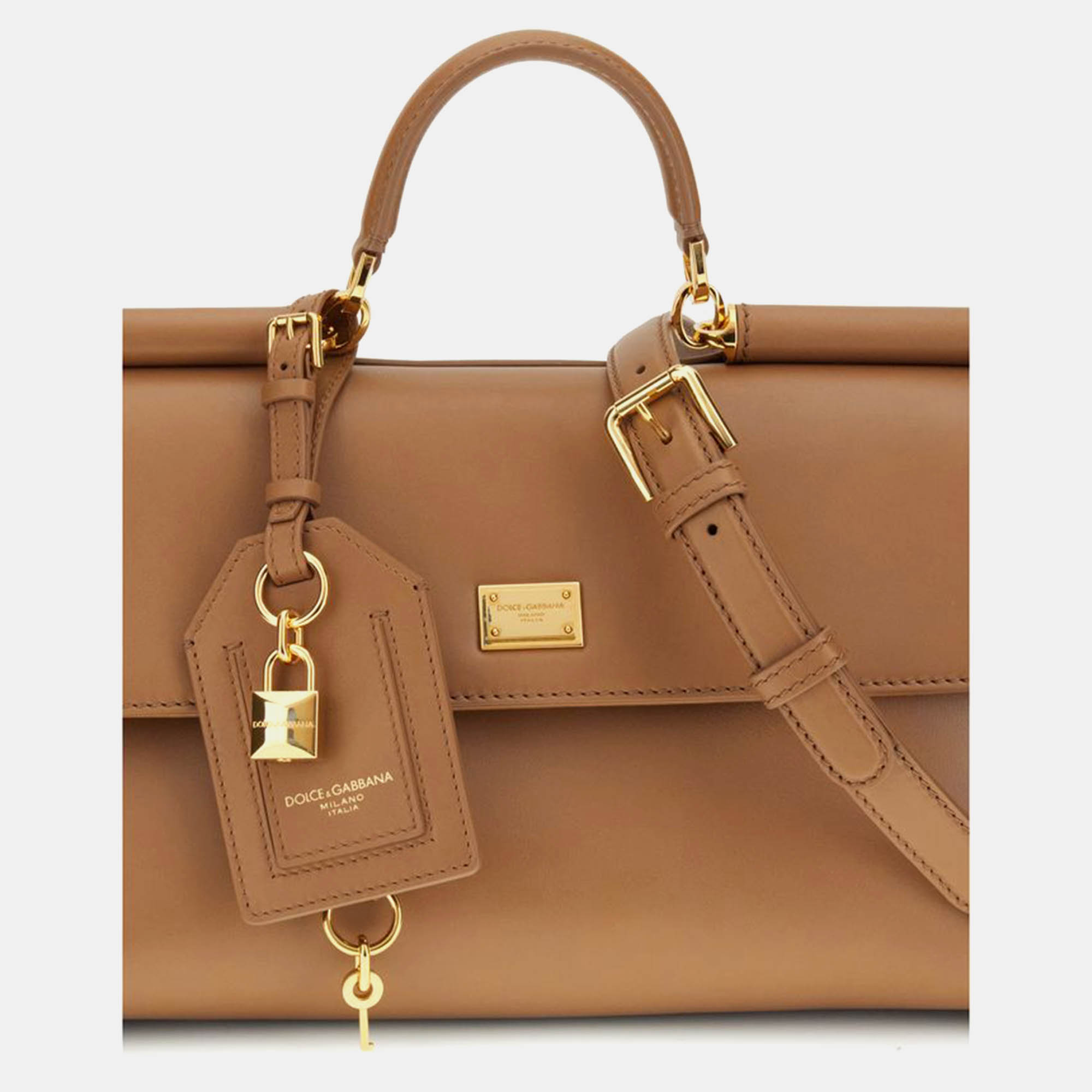 Dolce & Gabbana Black Leather Miss Easy Way Boston Bag Dolce