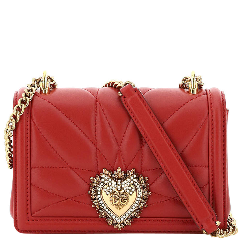 dolce and gabbana red purse