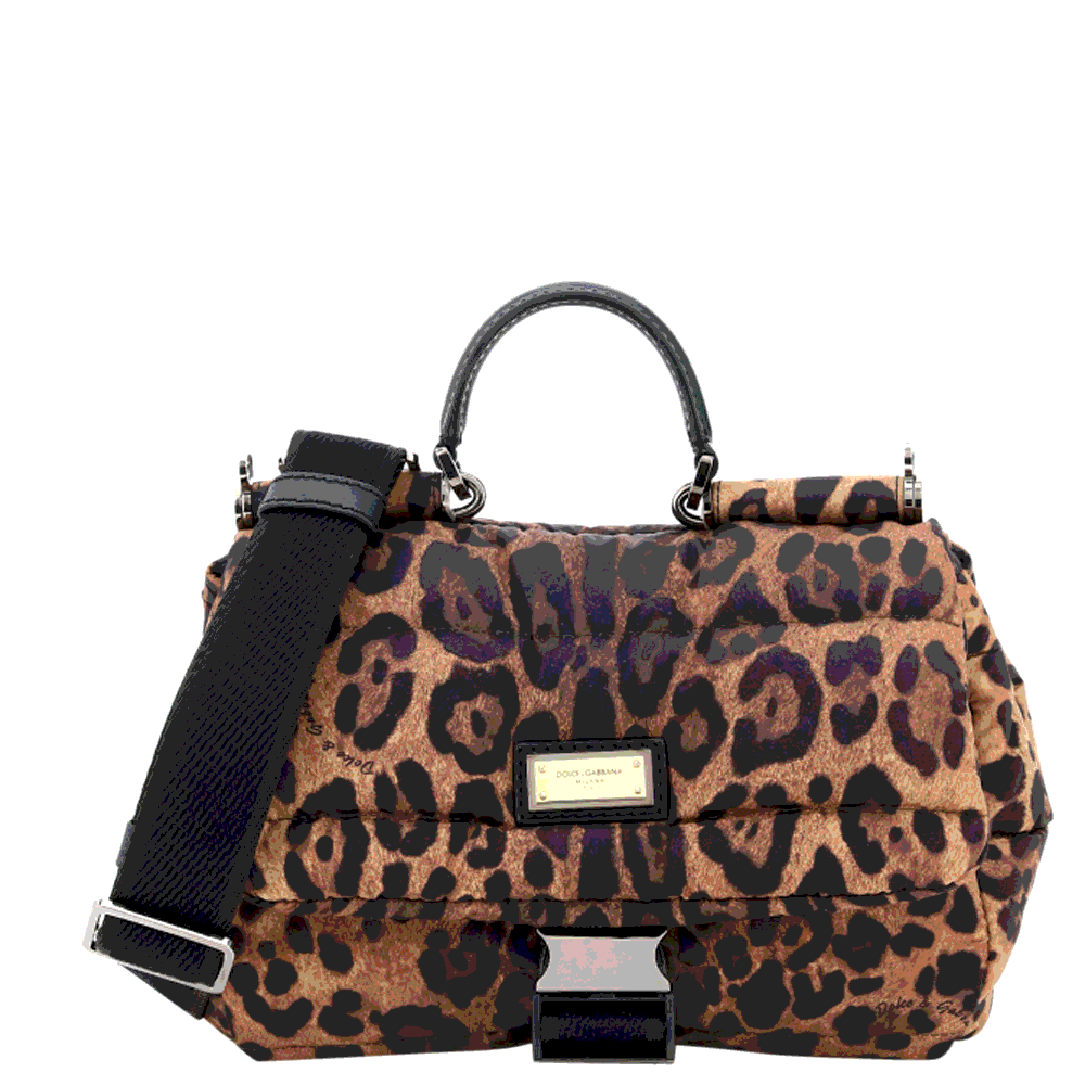 Dolce & Gabbana Multi Leather Leopard Print Sicily Top Handle Bag Dolce &  Gabbana | TLC