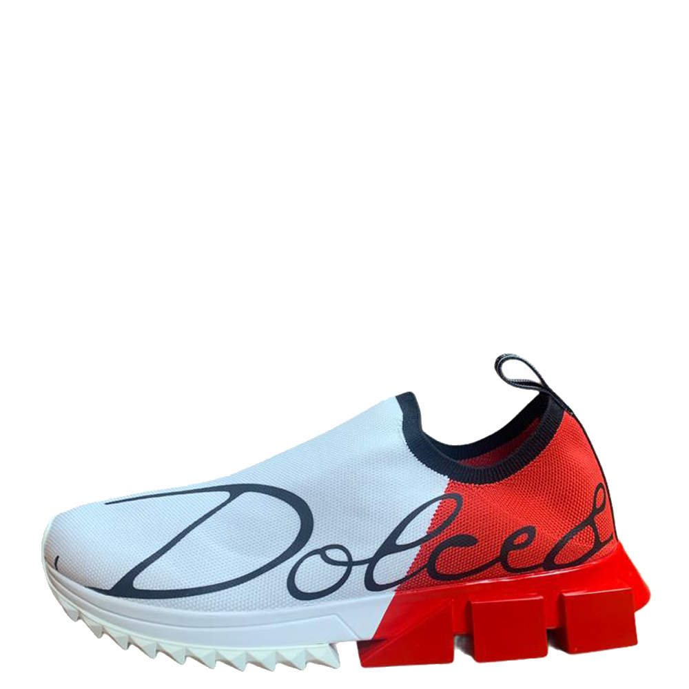 Dolce & Gabbana Red Sorrento Sneakers Size EU 41 Dolce & Gabbana | TLC