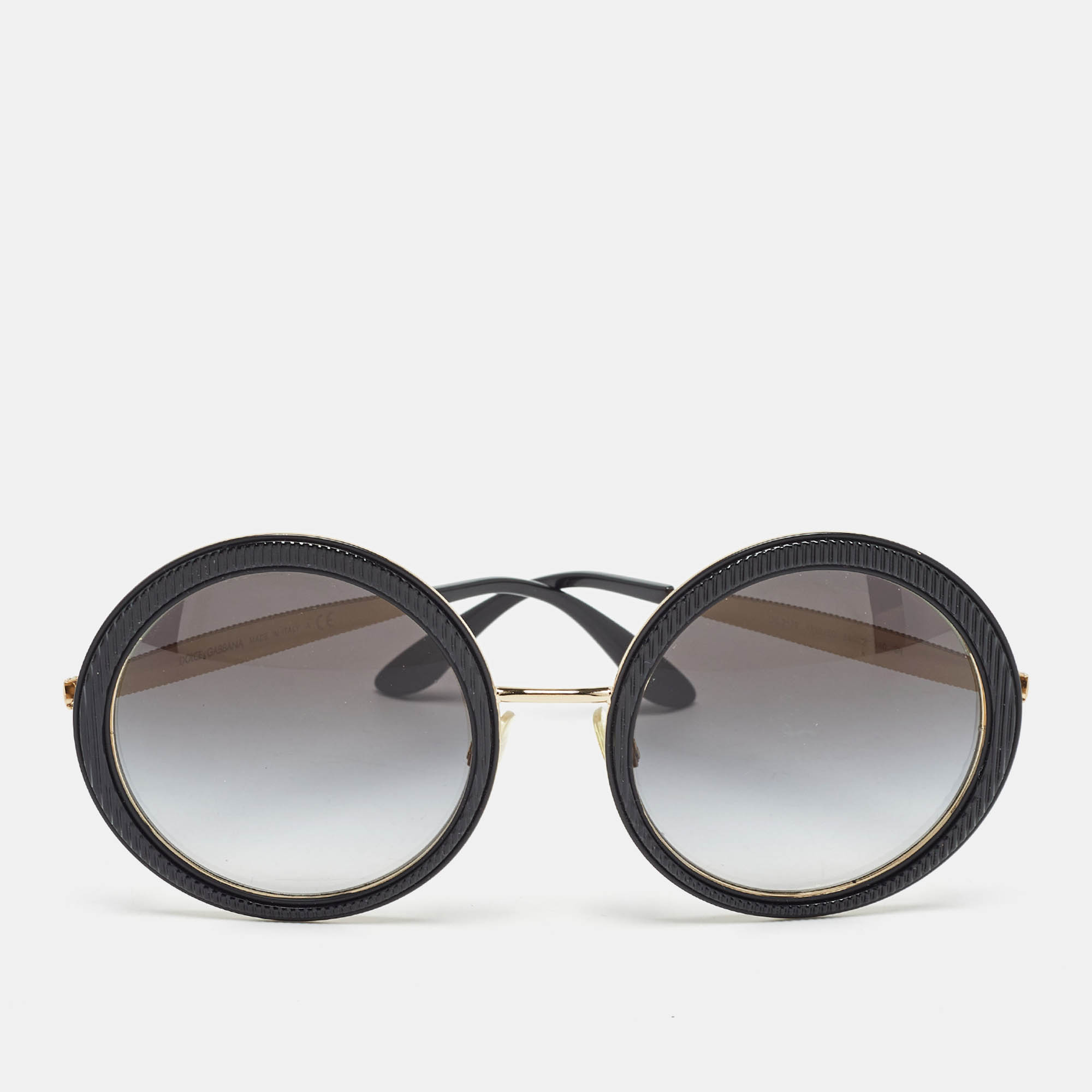 Dolce & Gabbana Black Gradient DG2179 Frame Round Sunglasses