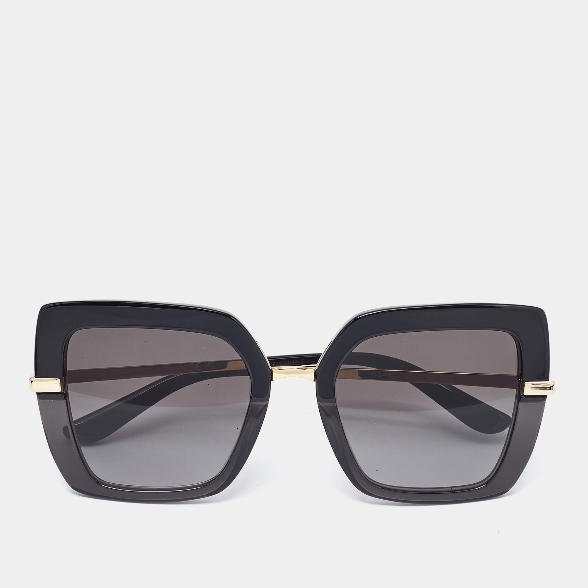 Dolce & Gabbana Black Gradient DG 4373 Butterfly Sunglasses