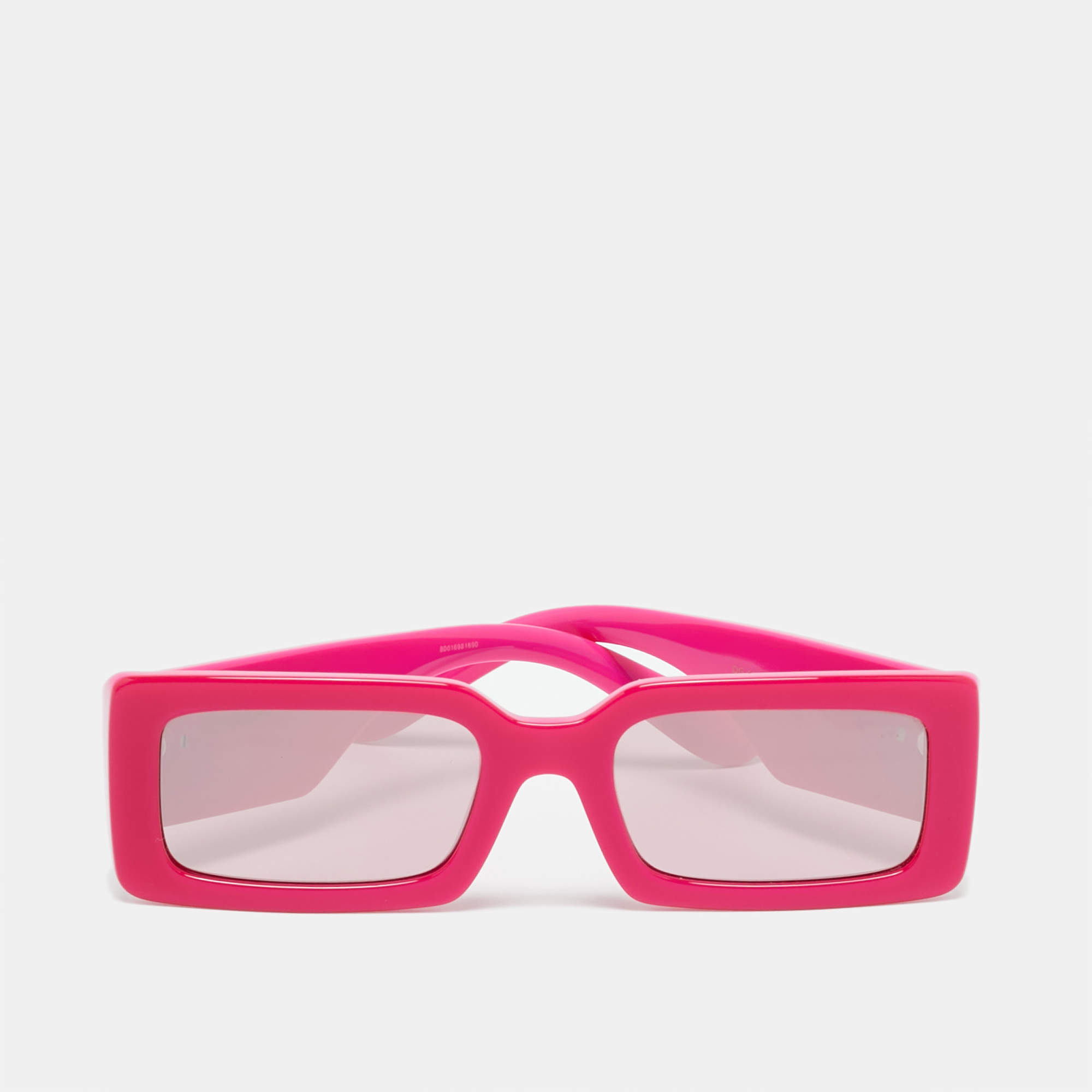 Pre Owned Dolce & Gabbana Pink DG4416 Logo Rectangle Sunglasses