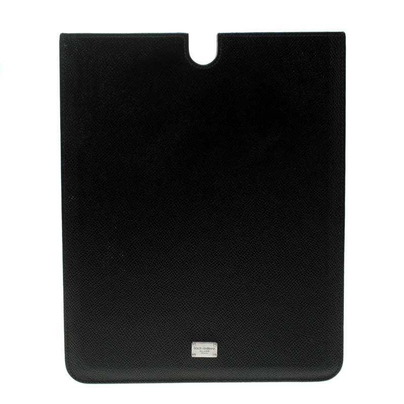 مملوكة مسبقًا Dolce & Gabbana Black Leather iPad 2 Case