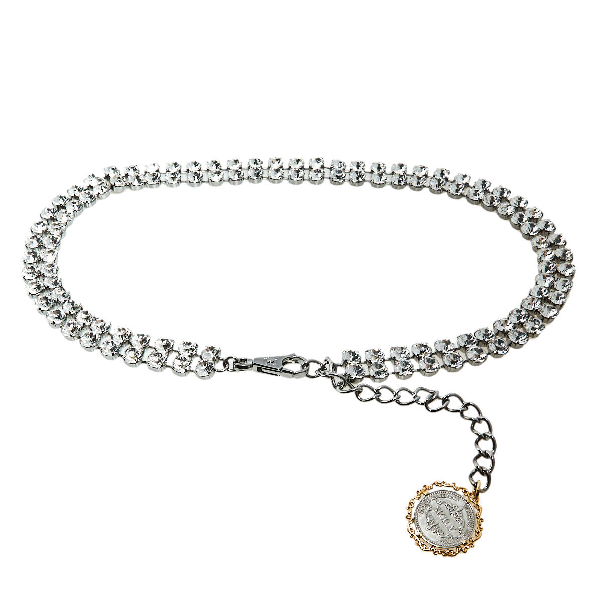 Pre Owned Dolce & Gabbana Crystal Embellished Waist Belt