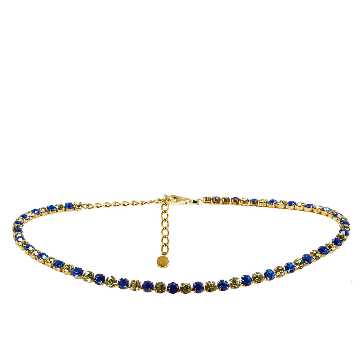 Pre Owned حزام دولتشي أند غابانا معدن لون ذهبي كريستالات