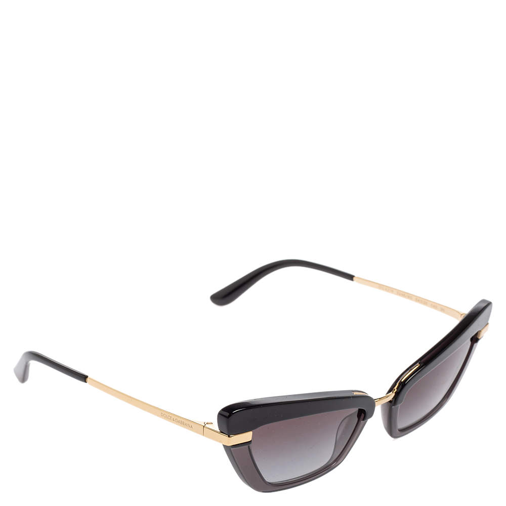 Pre Owned نظارة شمسية دولتشي & غابانا DG4378 أسود عين قطة