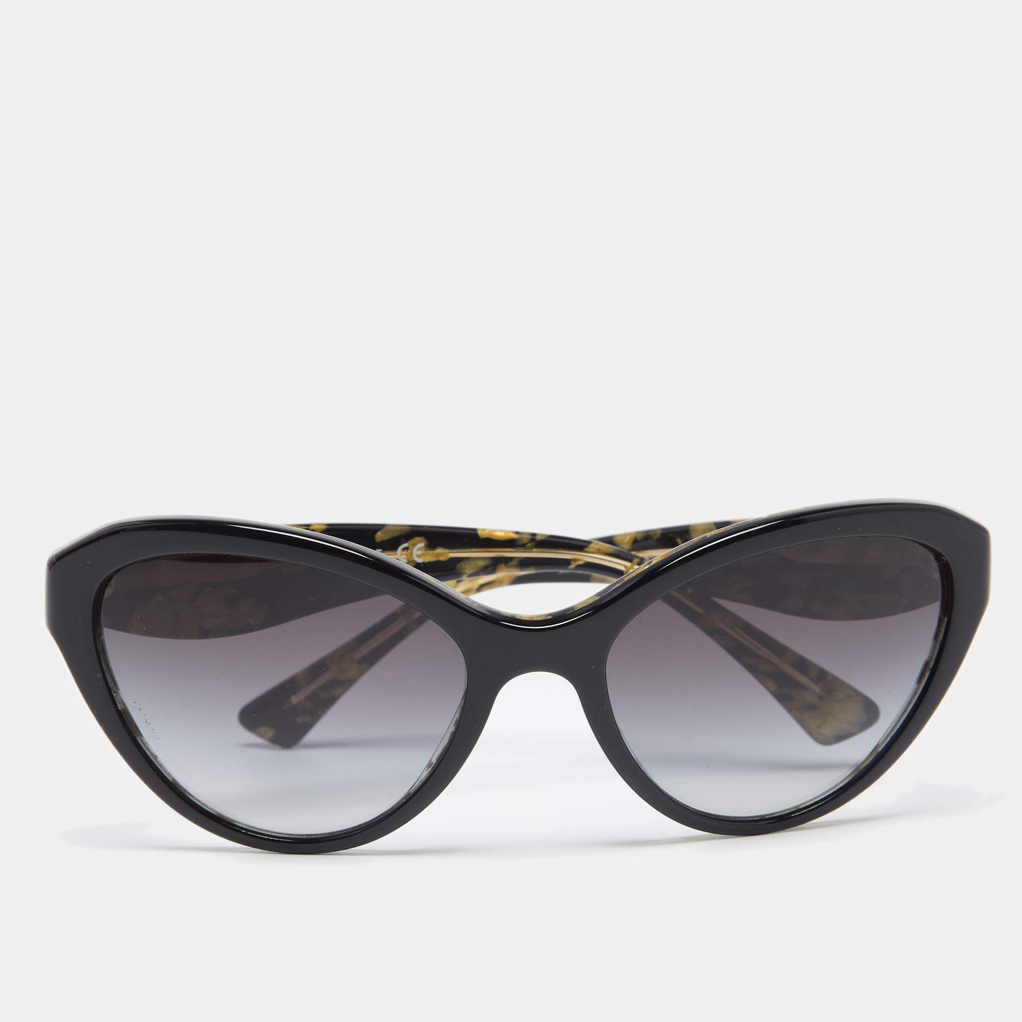 مملوكة مسبقًا نظارة شمسية دولتشي أند غابانا DG4199 سوداء عين قطة متدرجة