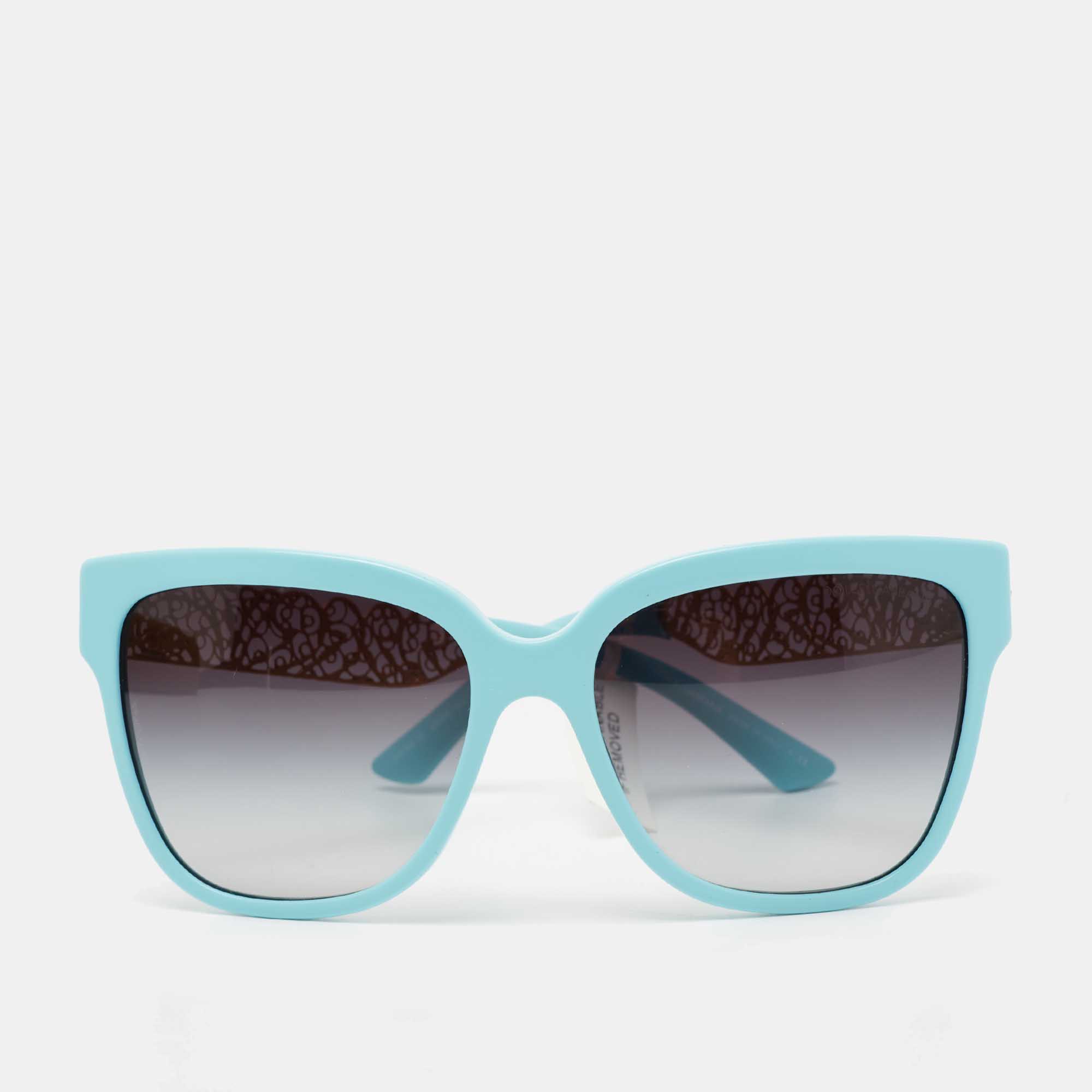 Pre Owned Dolce & Gabbana Blue DG4212 Filigree Cat Eye Sunglasses